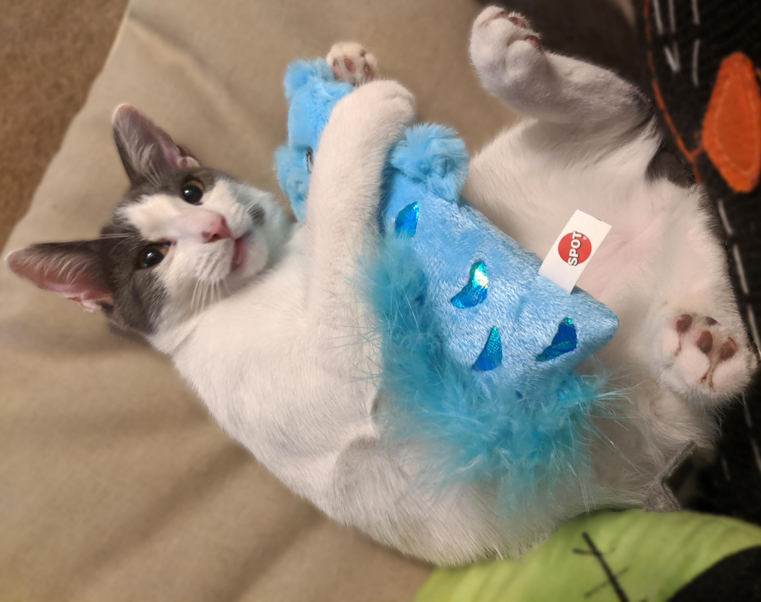 Spot Hug'N Kick Shimmer Glimmer Cat Toy With Catnip Assorted Figures