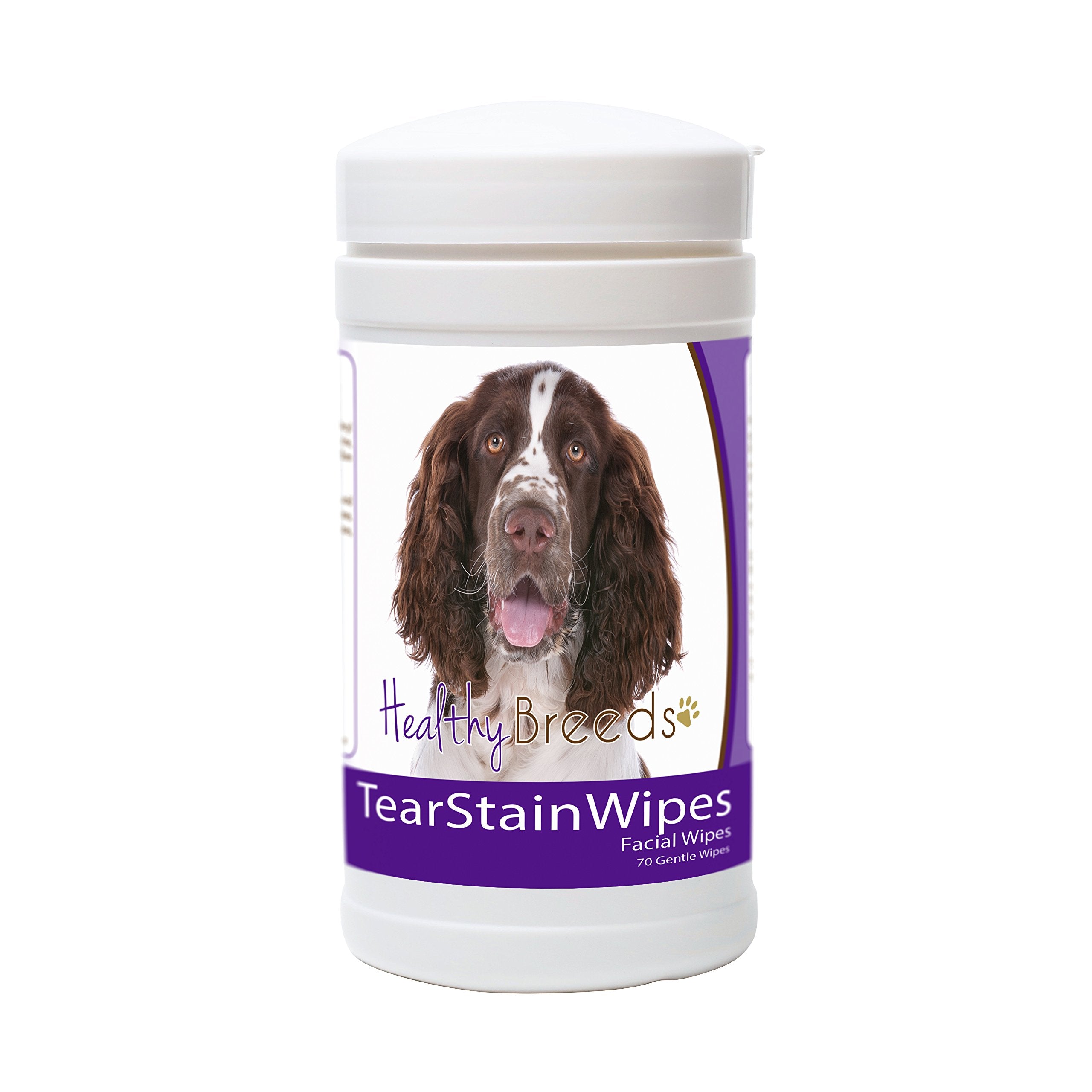 Healthy Breeds English Springer Spaniel Tear Stain Wipes 70 Count