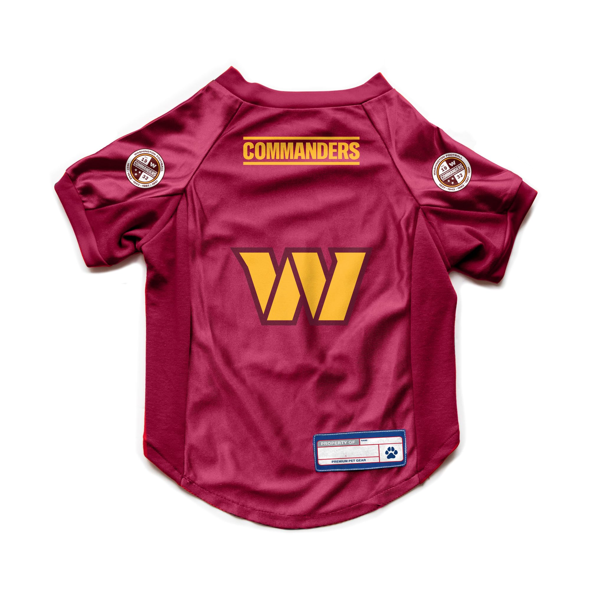 Littlearth NFL Washington Commanders Stretch Pet Jersey, Team Color, X-Small