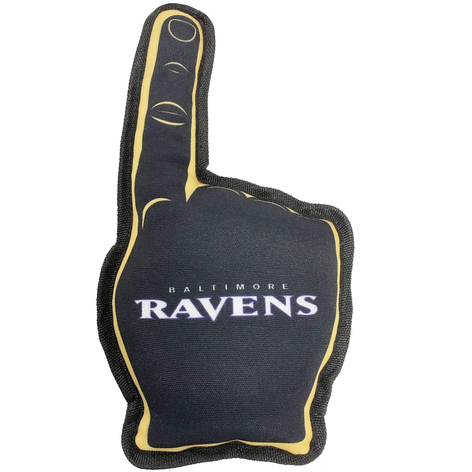 Nfl Baltimore Ravens #1 Fan Toy For Dogs & Cats. Best Tough Pet Toy With Inner Squeaker
