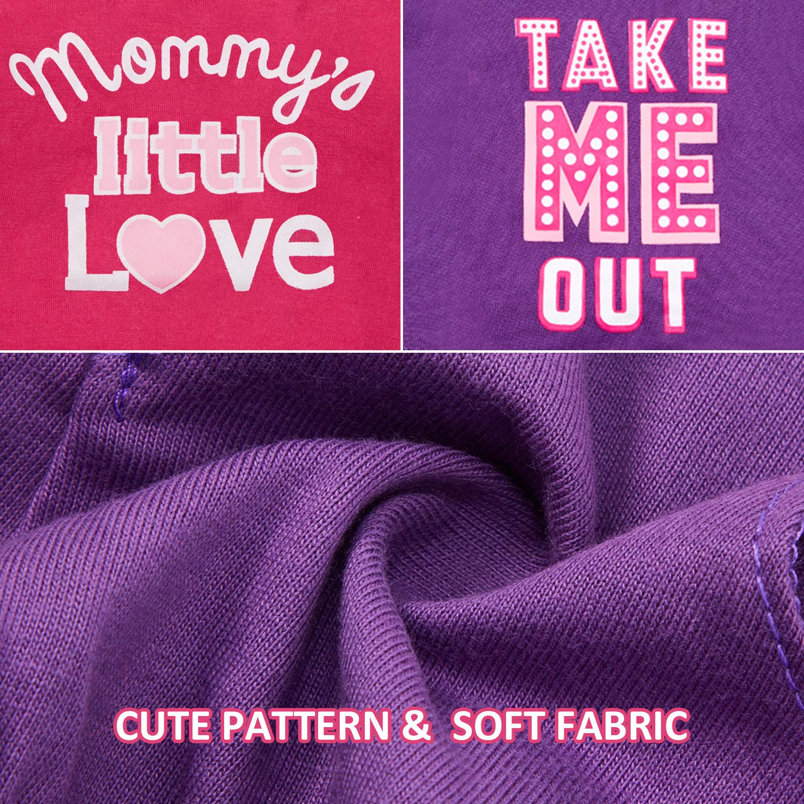 2 Pieces Dog Dresses For Small Dogs Cute Girl Female Dog Dress Mommy Puppy Shirt Skirt Doggie Dresses Pet Summer Clothes Apparel For Dogs And Cats (Love And Me,Medium)