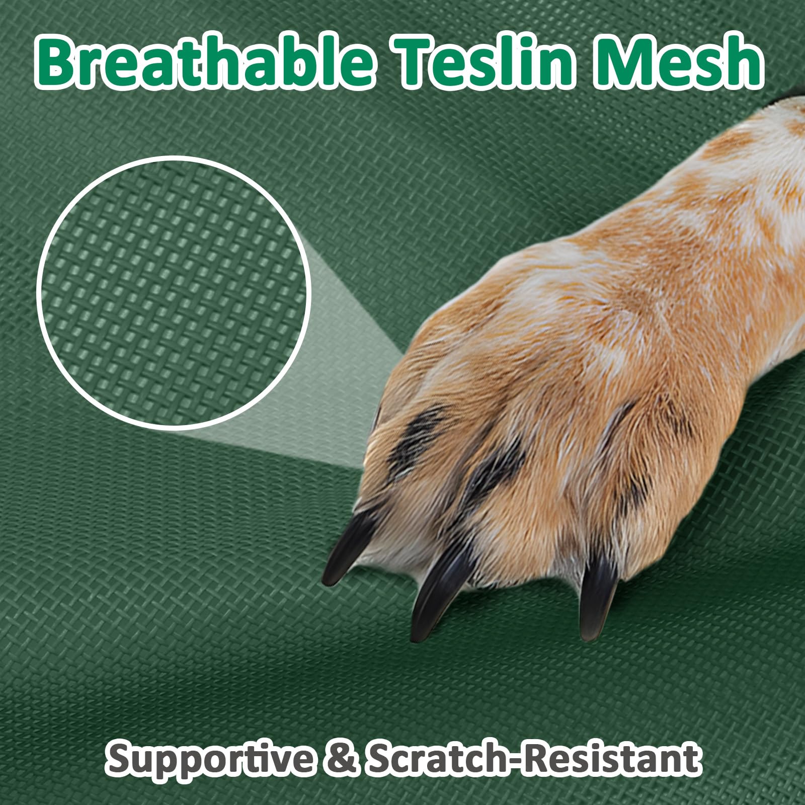 Kmfyzye 51 Inch Xl Elevated Cooling Dog Bed, Xlarge Raised Bed For Dogs With Frame, Breathable Mesh And Anti-Slip Feet, Lifted P