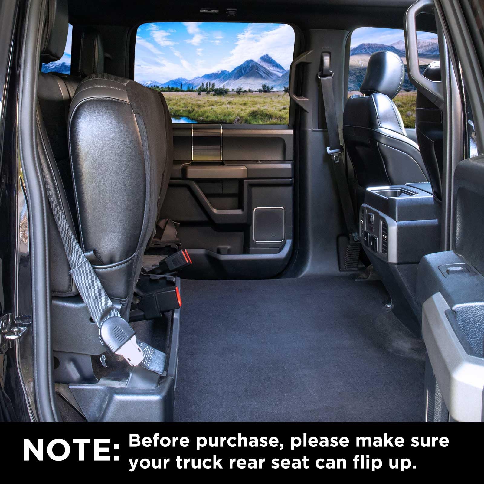 Itnast Xl Dog Seat Cover For Truck, Waterproof Dog Floor Hammock For Crew Cab Trucks With Mesh Window, Heavy Duty Scratch-Proof