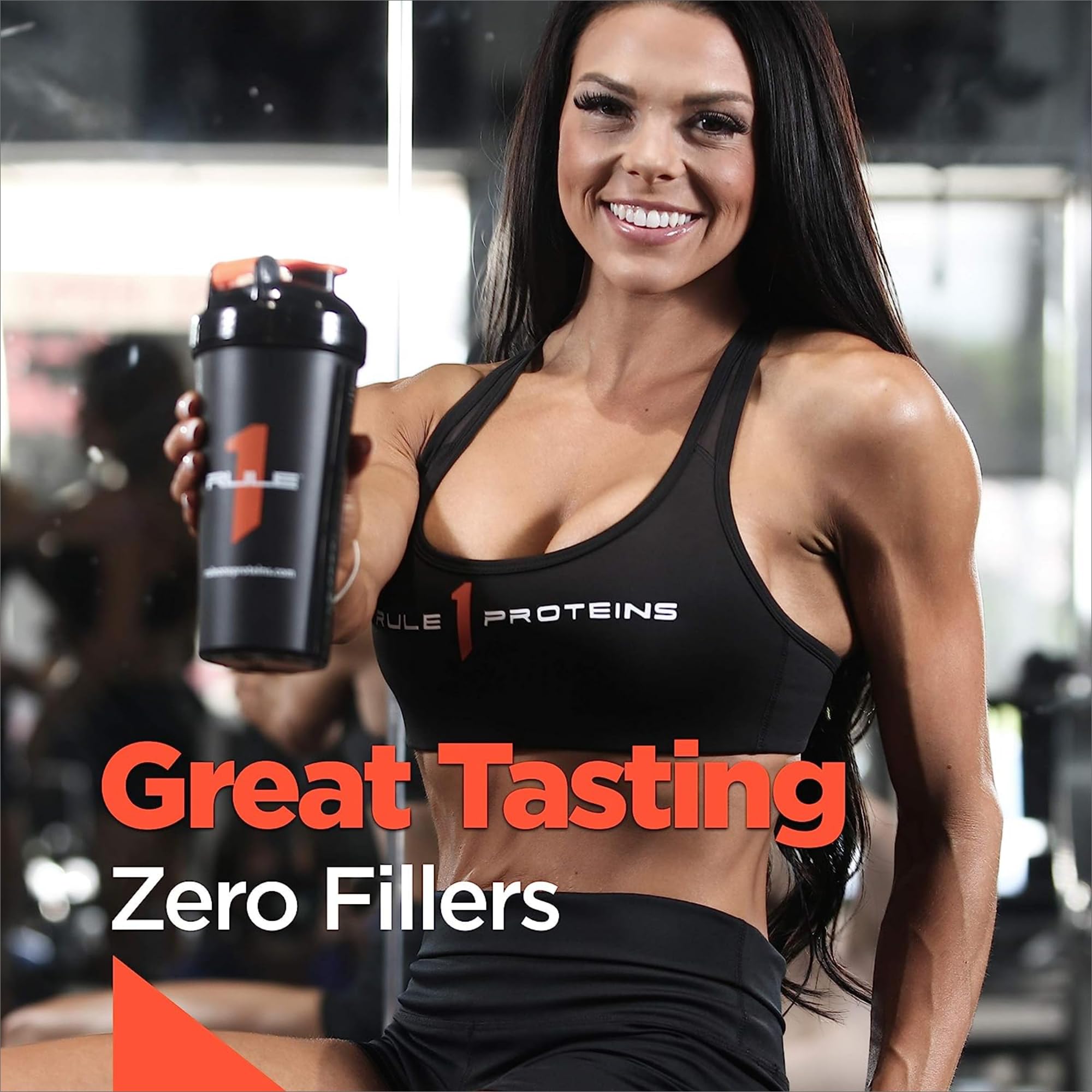 Rule One Proteins, R1 Protein- cookies  crAme, 25g Fast-Acting, Super-Pure 100 Isolate and Hydrolysate Protein Powder with 6g Bc