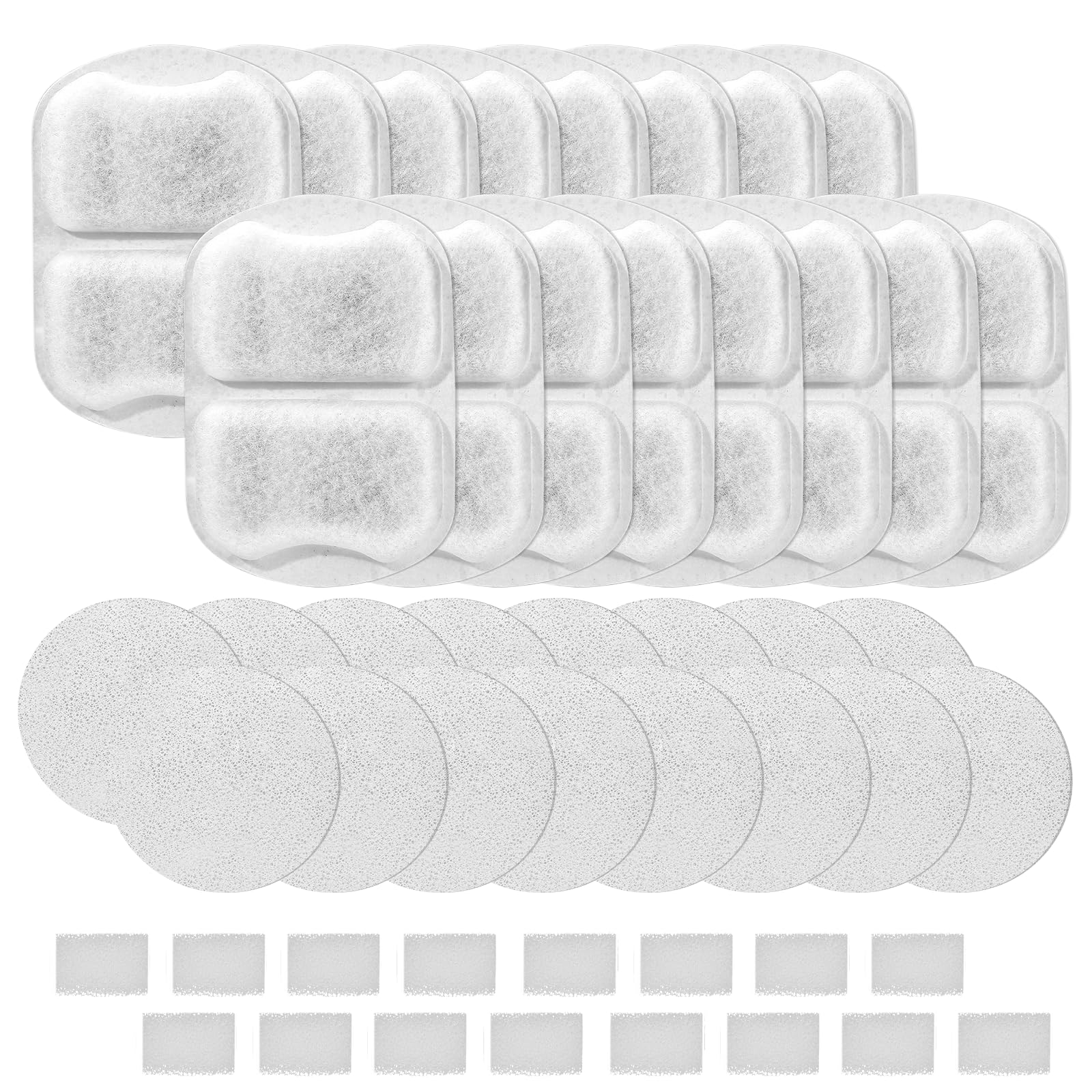 16 Sets Dog Water Fountain Filters, Dog Water Filter Replacement For Large Dogs, Pet Water Filter Compatible With Oneisall 7L/23