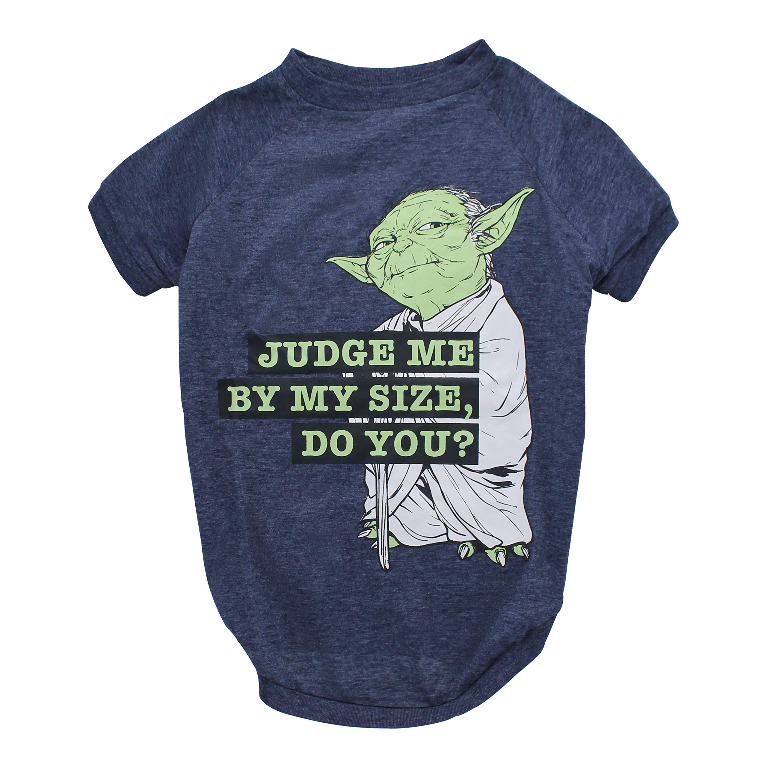 Star Wars For Pets Yoda 'Judge Me By My Size, Do You?' Dog Tee | Star Wars Dog Shirt For Large Dogs | Size Large | Soft, Cute, And Comfortable Dog Clothing And Apparel