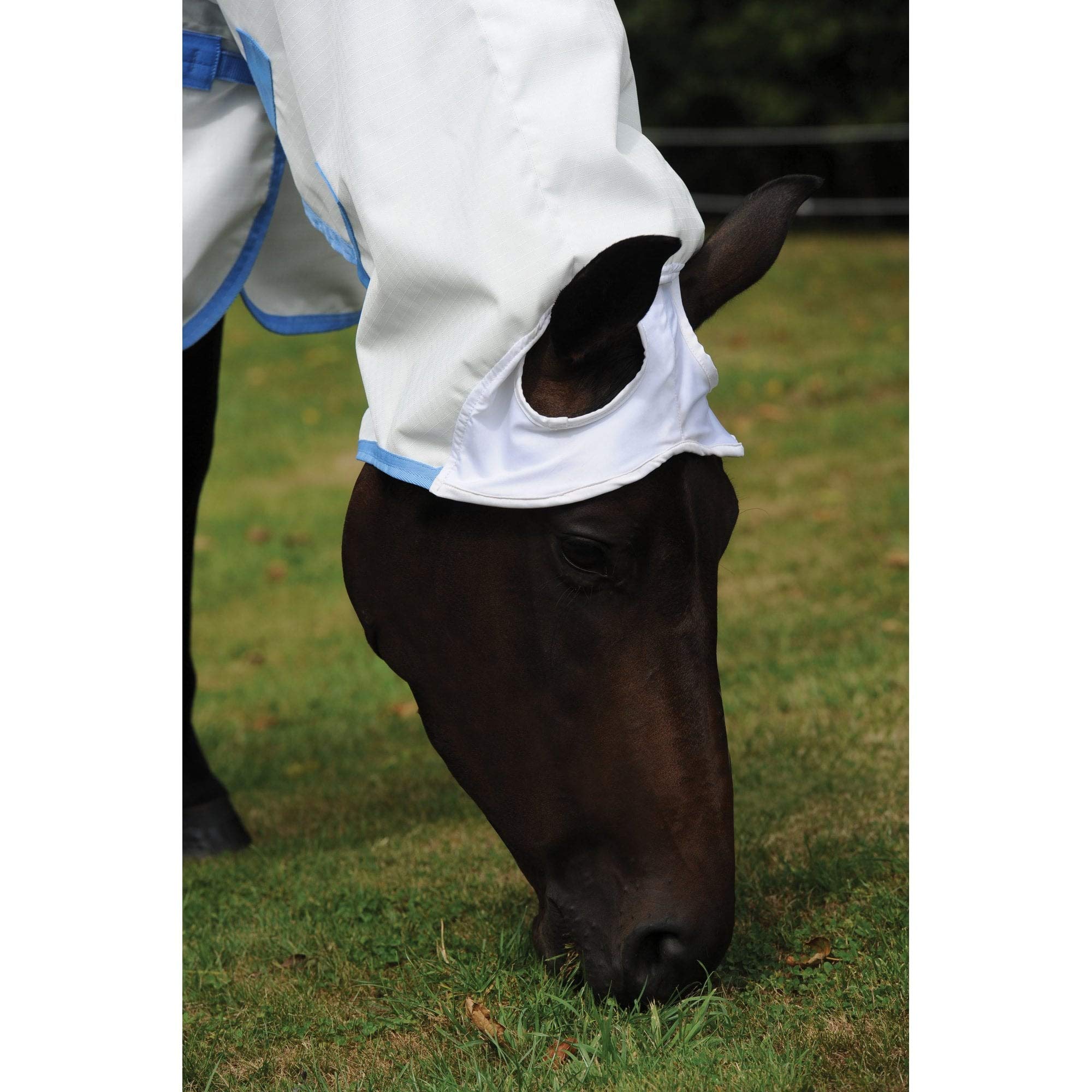 WeatherBeeta ComFiTec Sweet Itch Shield Combo Neck, White/Blue, 66