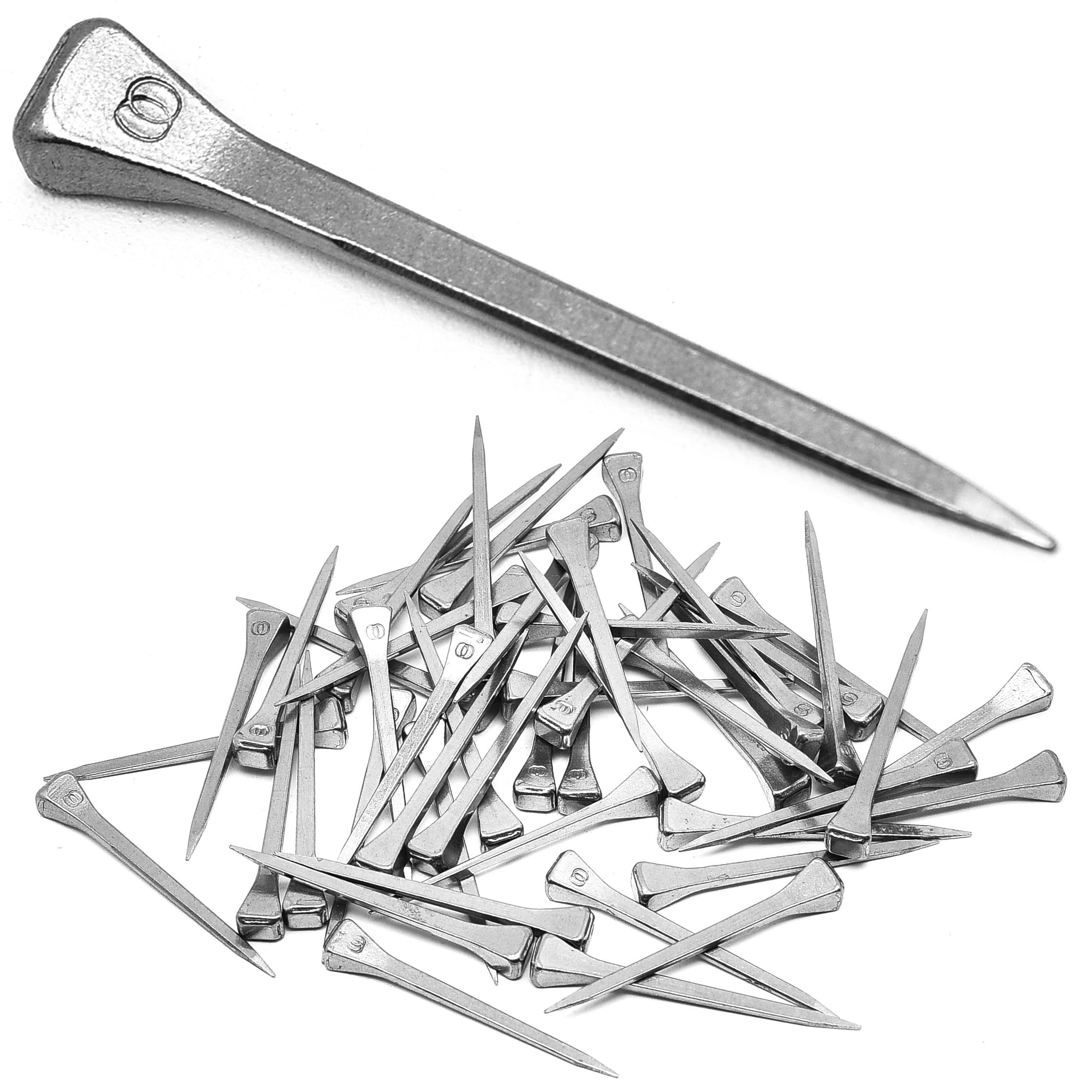 Surf Turtle E6 Horseshoe Nails 50 Pcs 2.1 Inches Low Carbon Steel Horse Hoof Nails Horse Training Supplies Tool For Securing Fir