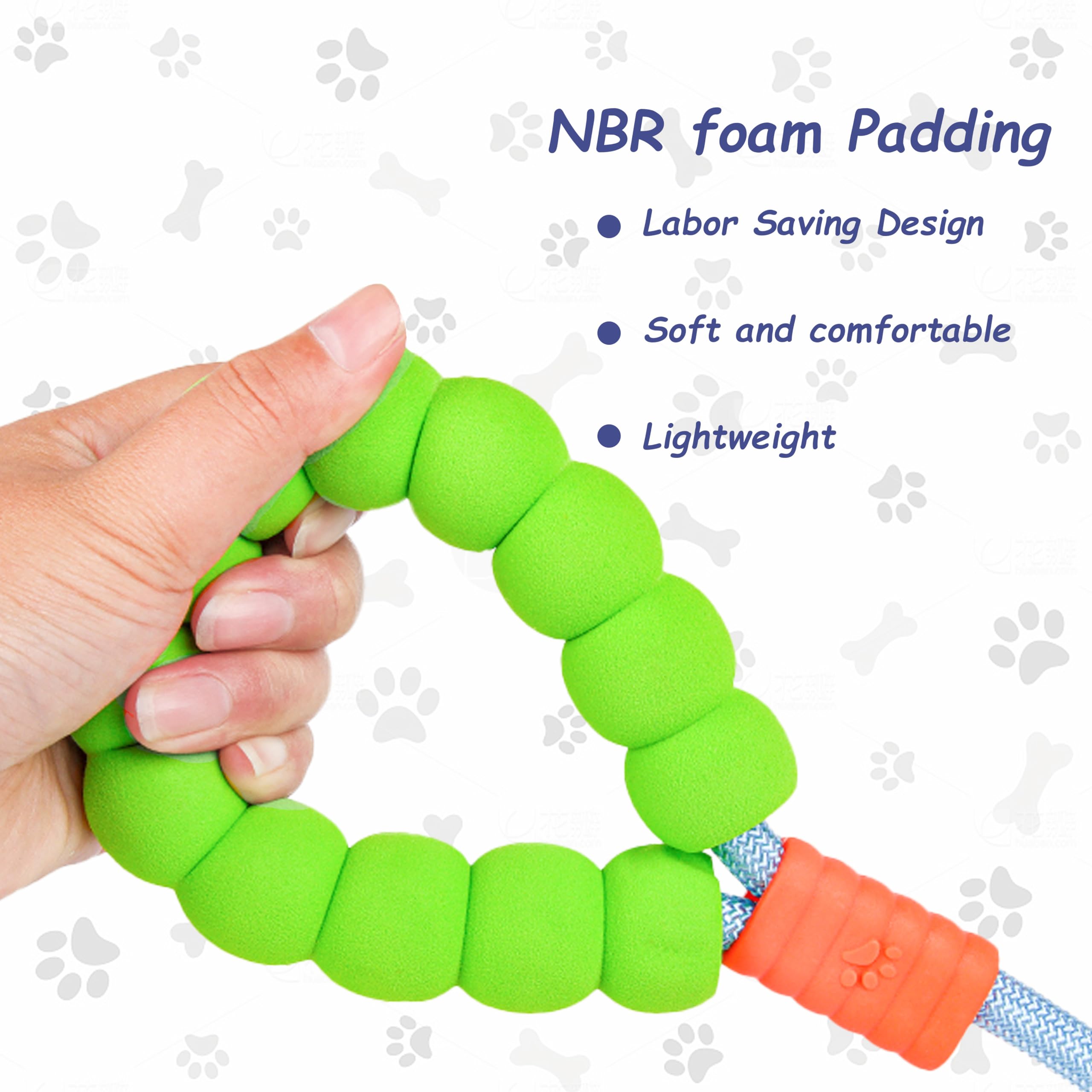 Teumessian 5/7/10 Ft Dog Leash With Padded Handle For Small Medium And Large Dogs, Bl, 7Ft