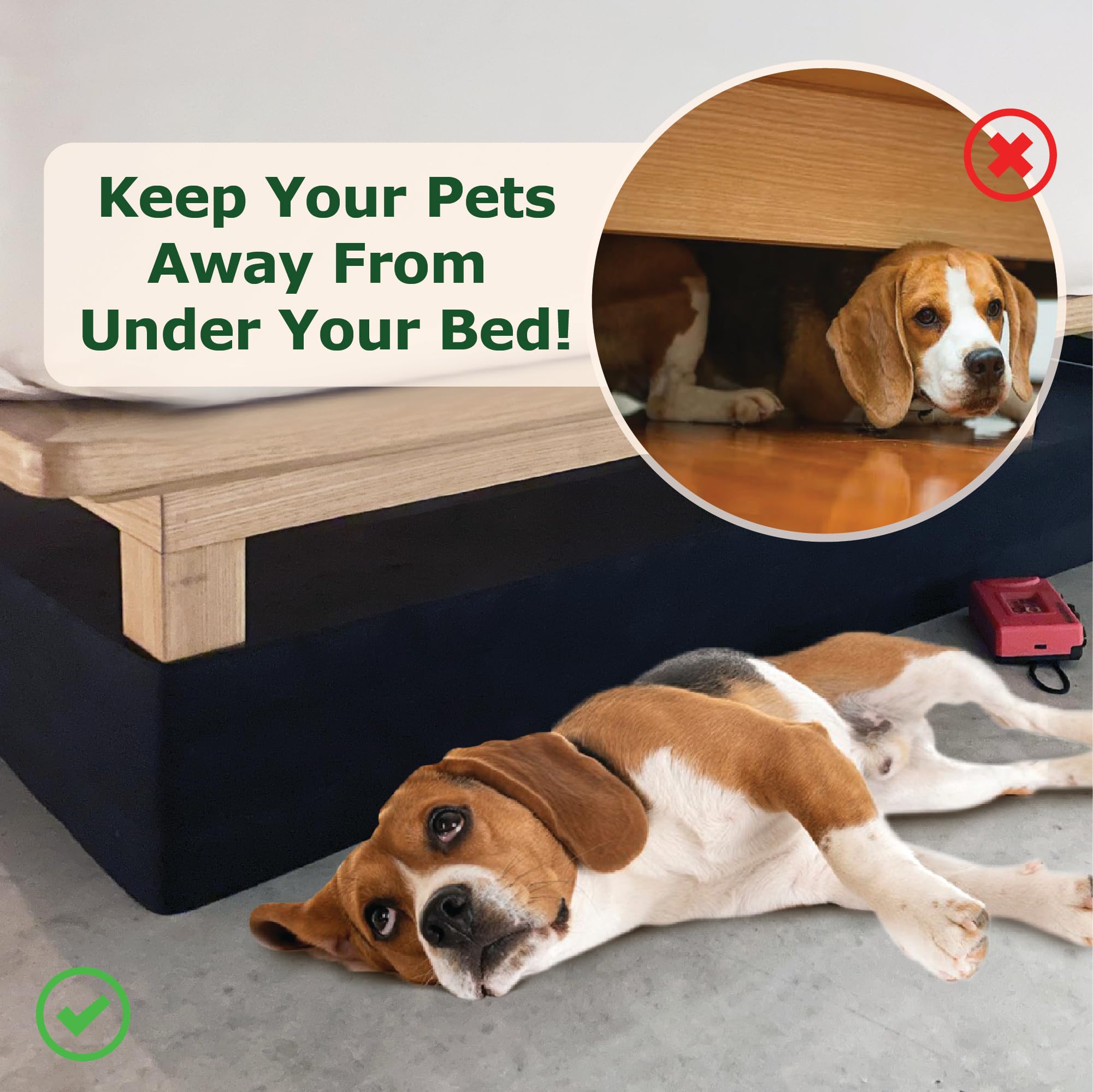 Ecohomes Under Bed Blocker For Pets | Under The Bed Gap Blocker Keeps Out Toys, Pet Dogs And Cats From Going Underneath Your Bed
