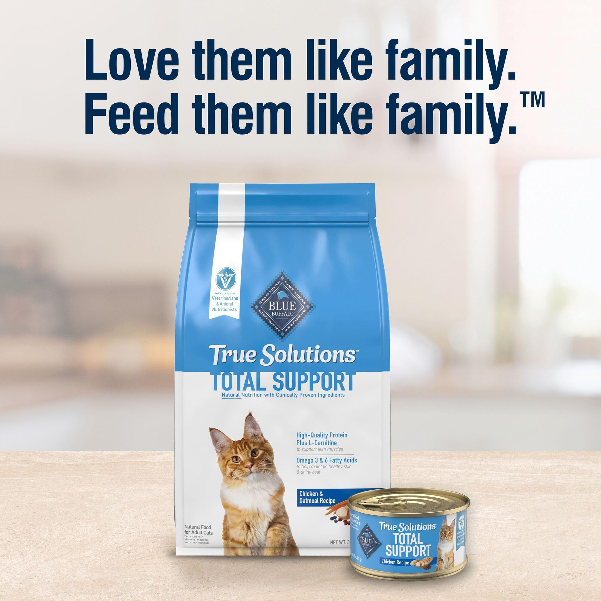 Blue Buffalo True Solutions Total Support Natural Dry Cat Food for Adult Cats, Chicken, 11-lb. Bag