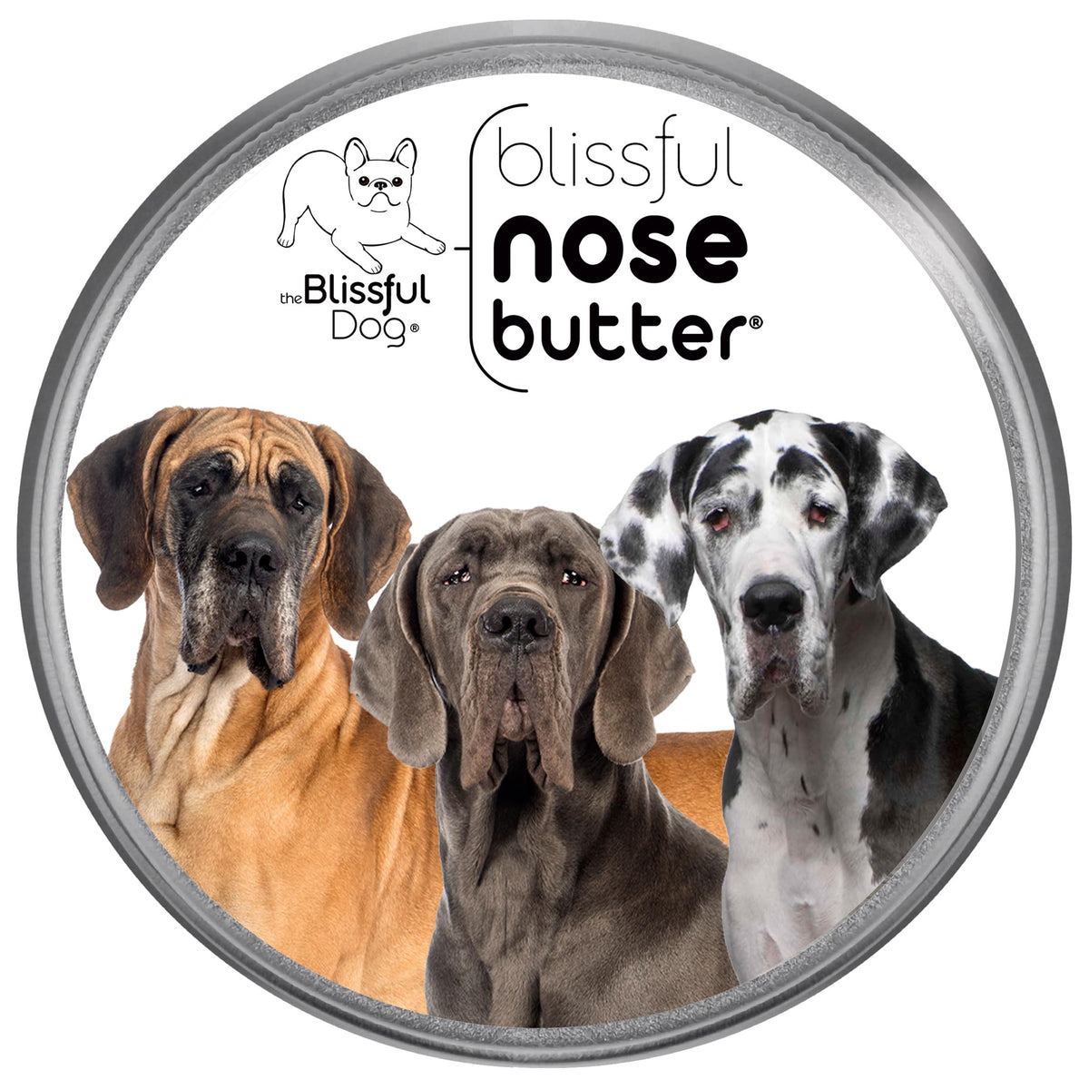 The Blissful Dog Great Dane Unscented Nose Butter - Dog Nose Butter, 8 Ounce