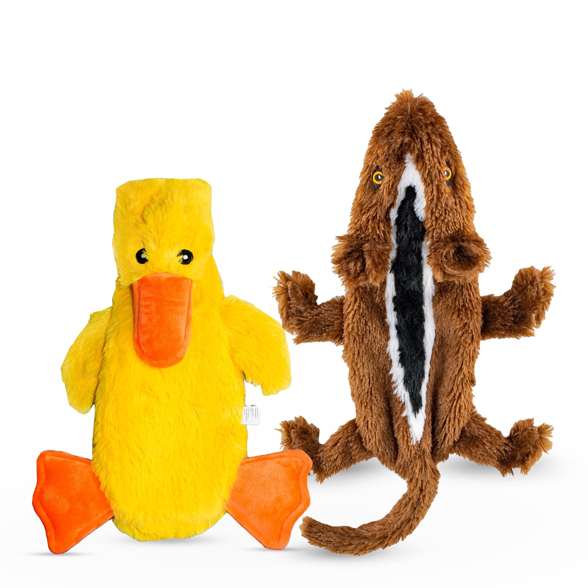 Fga Marketplace Duck-Squirrel Flat No Stuffing No Squeak Plush Dog Toy, Funny Style Will Entertain Your Pet For Hours, Recommend