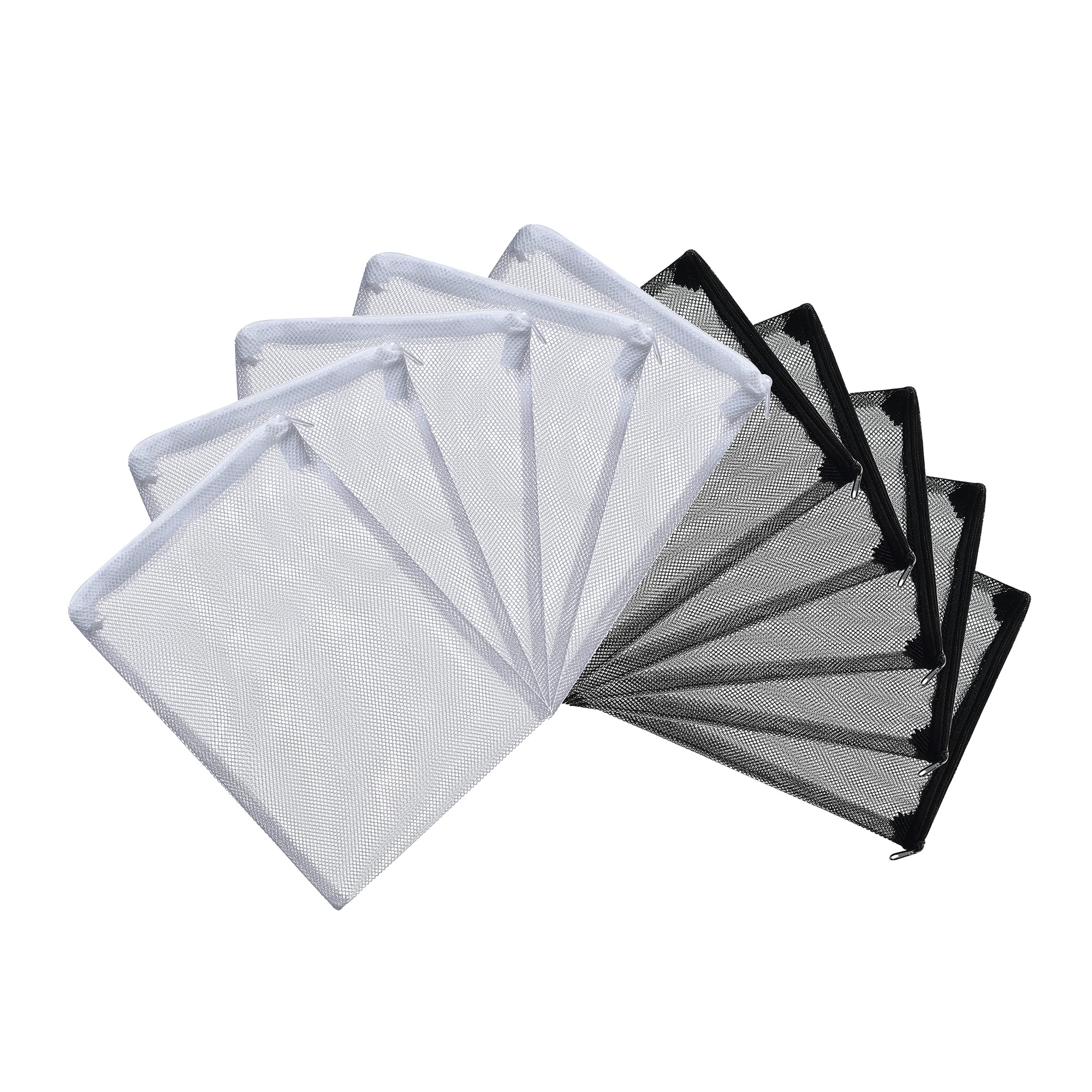 ALEGI 10 pcs Aquarium Filter Media Bags with Zipper, Mesh Reusable Bags for Aquarium Filter Media (10 '' x7 '')