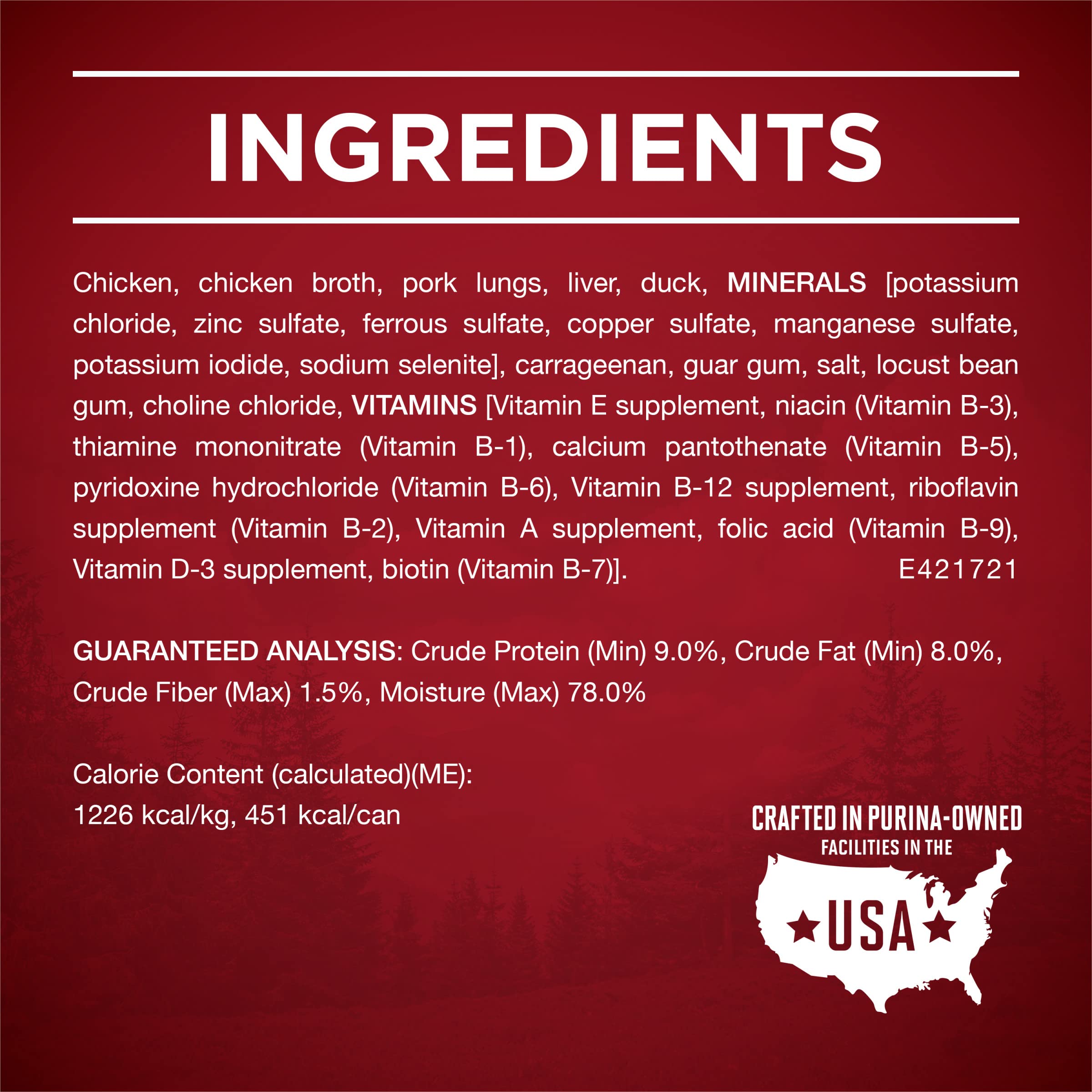 Purina ONE Wet Dog Food True Instinct Classic Ground Grain-Free Formula With Real Chicken and Duck High Protein Dog Food - (Pack