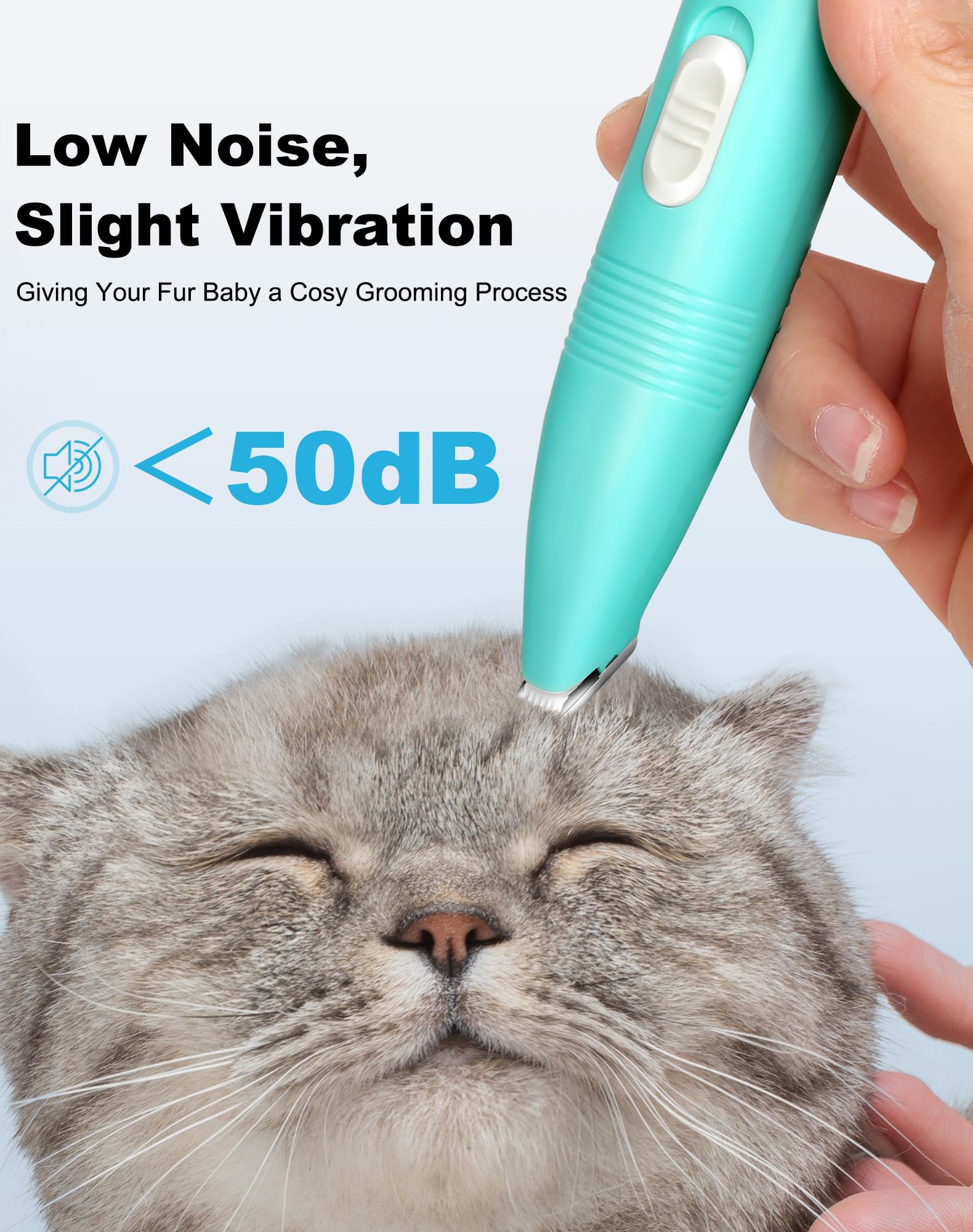 Lexflext Dog Grooming Clippers, Dog Paw Trimmer With Detachable Ceramic Blade For Trimming Small Areas Of Pet'S Hair, Low Noise