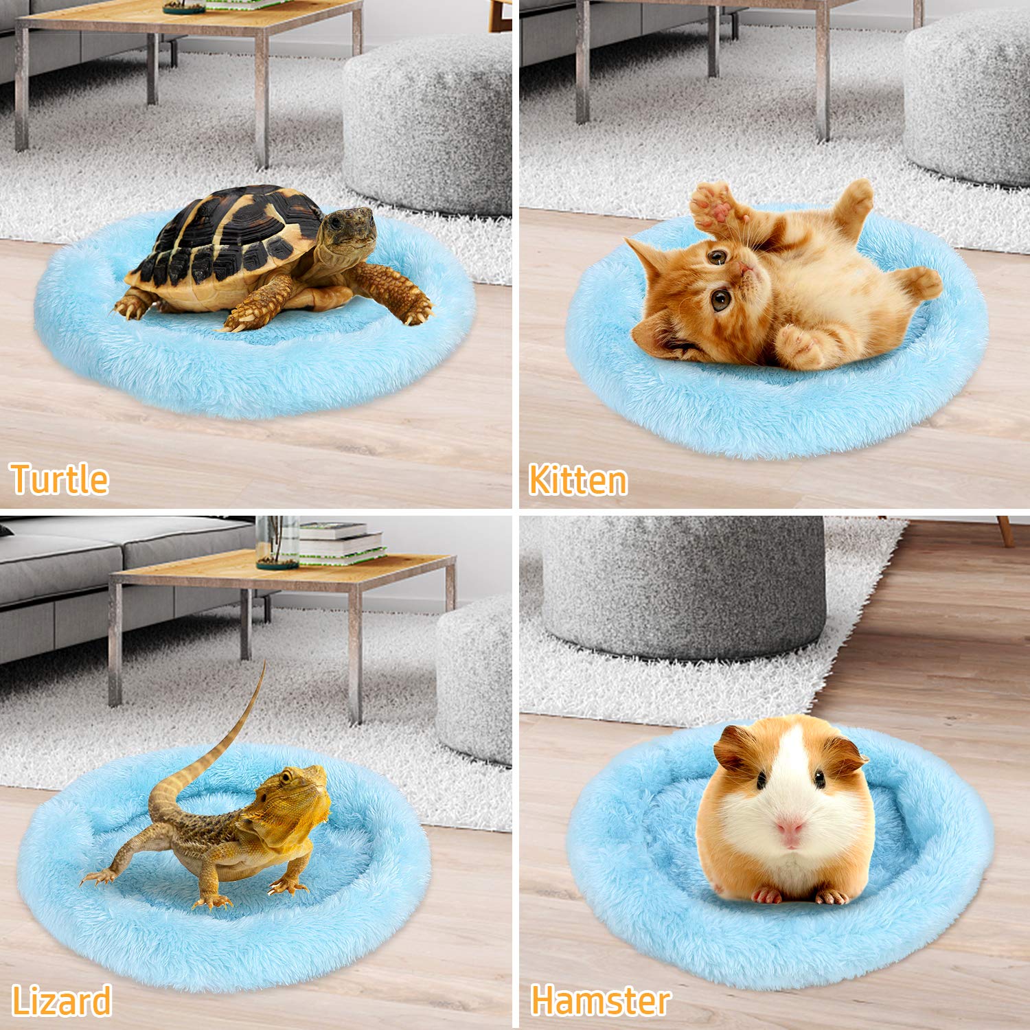 Febsnow Guinea Pig & Hamster Bed For Small Animals With Hair Remover Brush