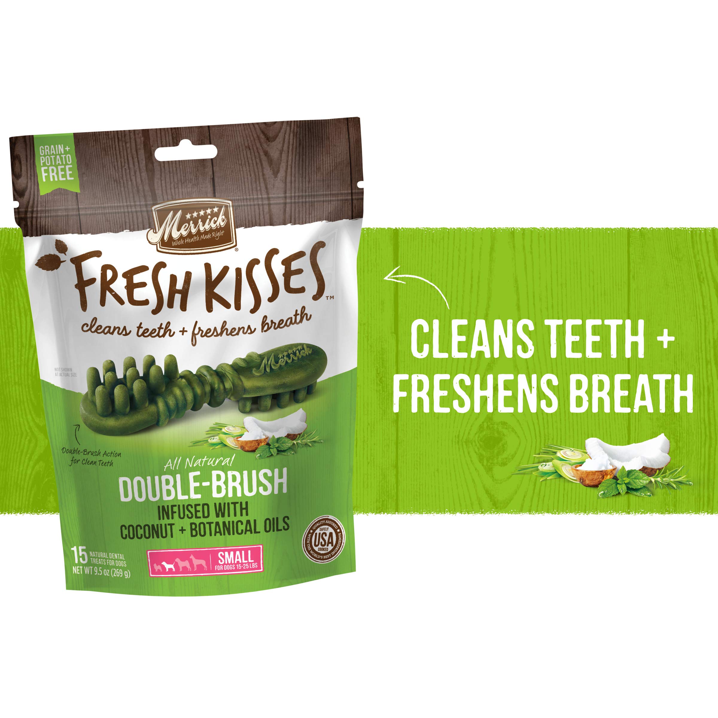 Merrick Fresh Kisses Coconut Oil For Small Dogs (17-30 Lbs) 9.7Oz