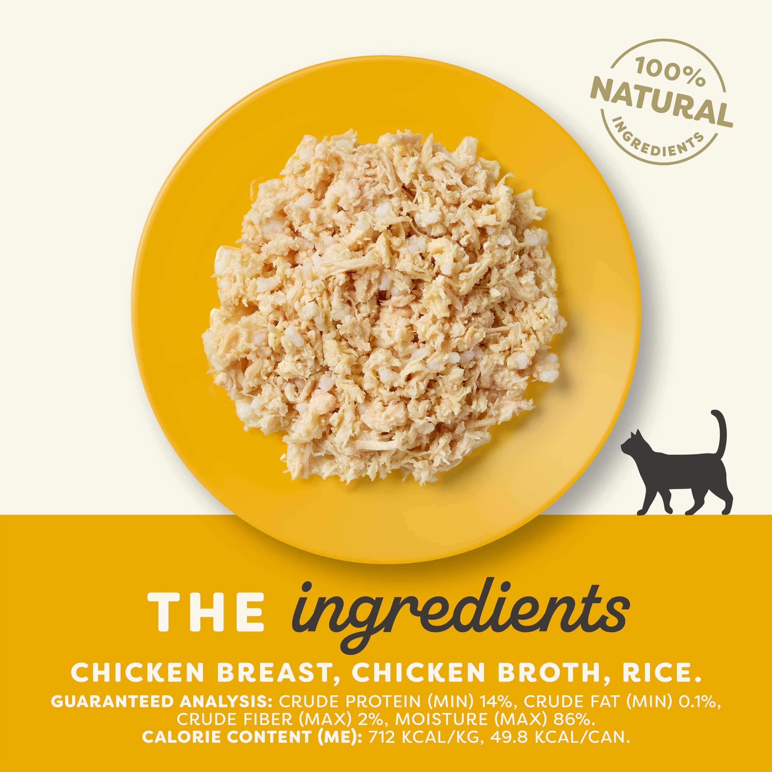 Applaws Natural Wet Cat Food, 24 Count, Limited Ingredient Canned Wet Cat Food, Chicken Breast in Broth, 2.47oz Cans
