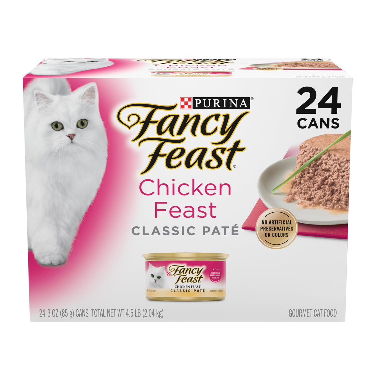 Fancy Feast Chicken Feast Classic Pate - (24) 3 Oz. Pull-Top Cans