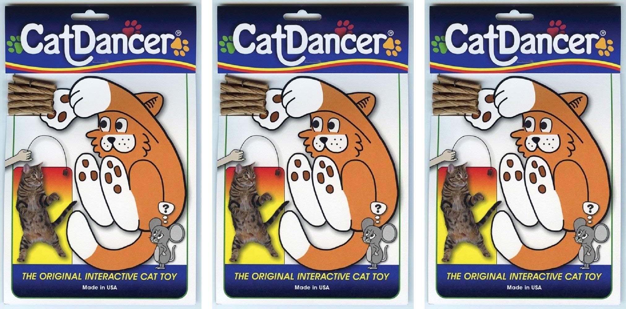 Cat Dancer 101 Cat Dancer Interactive Cat Toy, 3 Pack