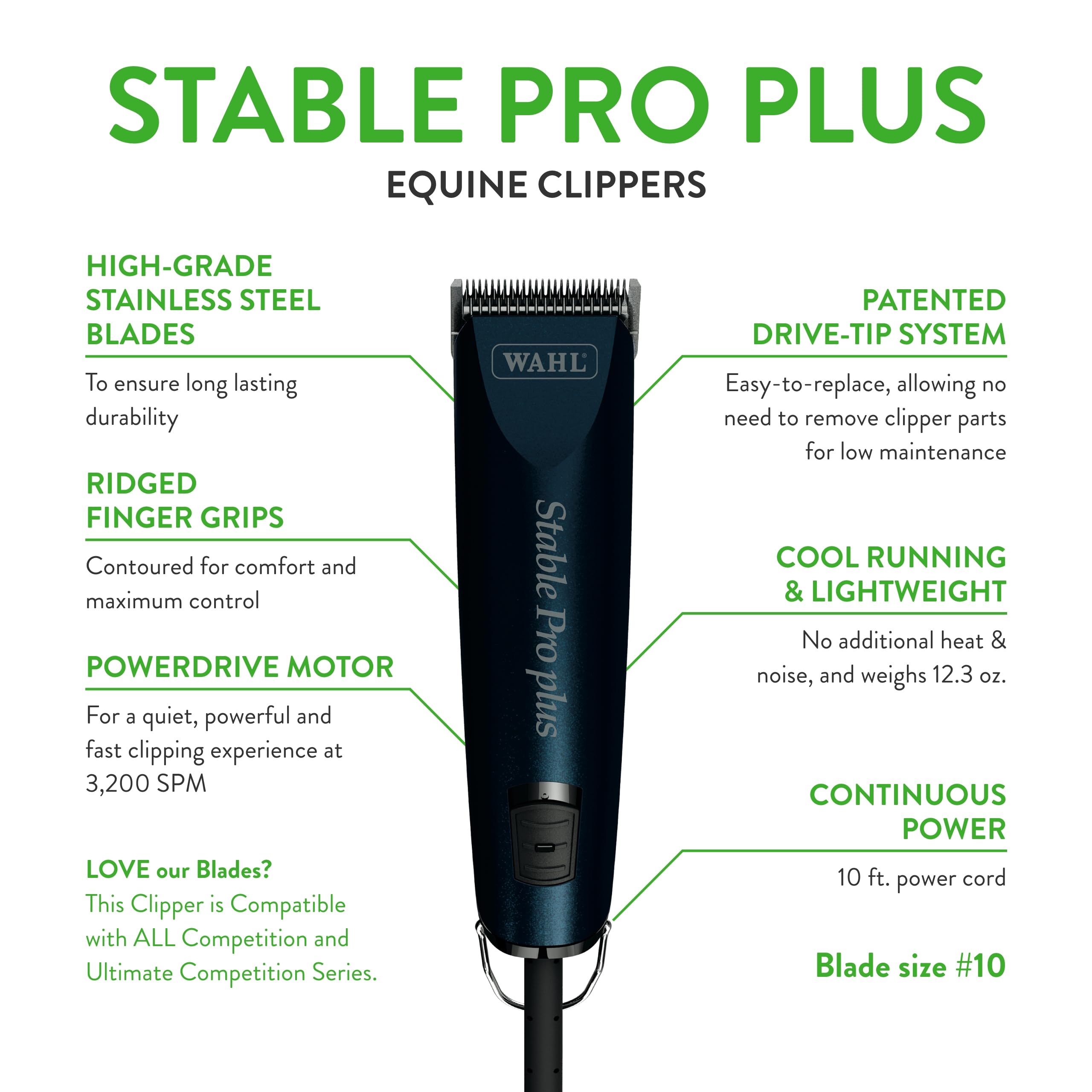 Wahl Professional Animal Stable Pro Plus Horse Clipper Kit