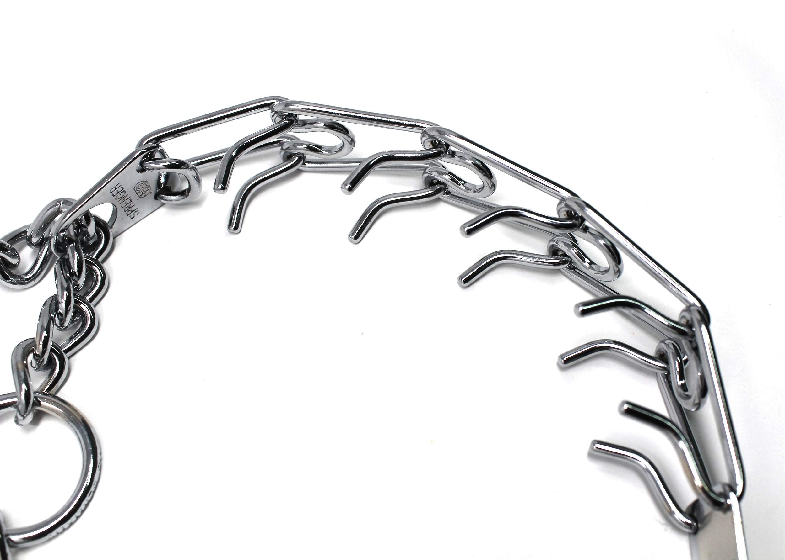 Hs Herm. Sprenger Germany Prong Dog Training Collar With Quick Release Buckle Ultra-Plus Chrome Plated Steel Pet Pinch Collar No