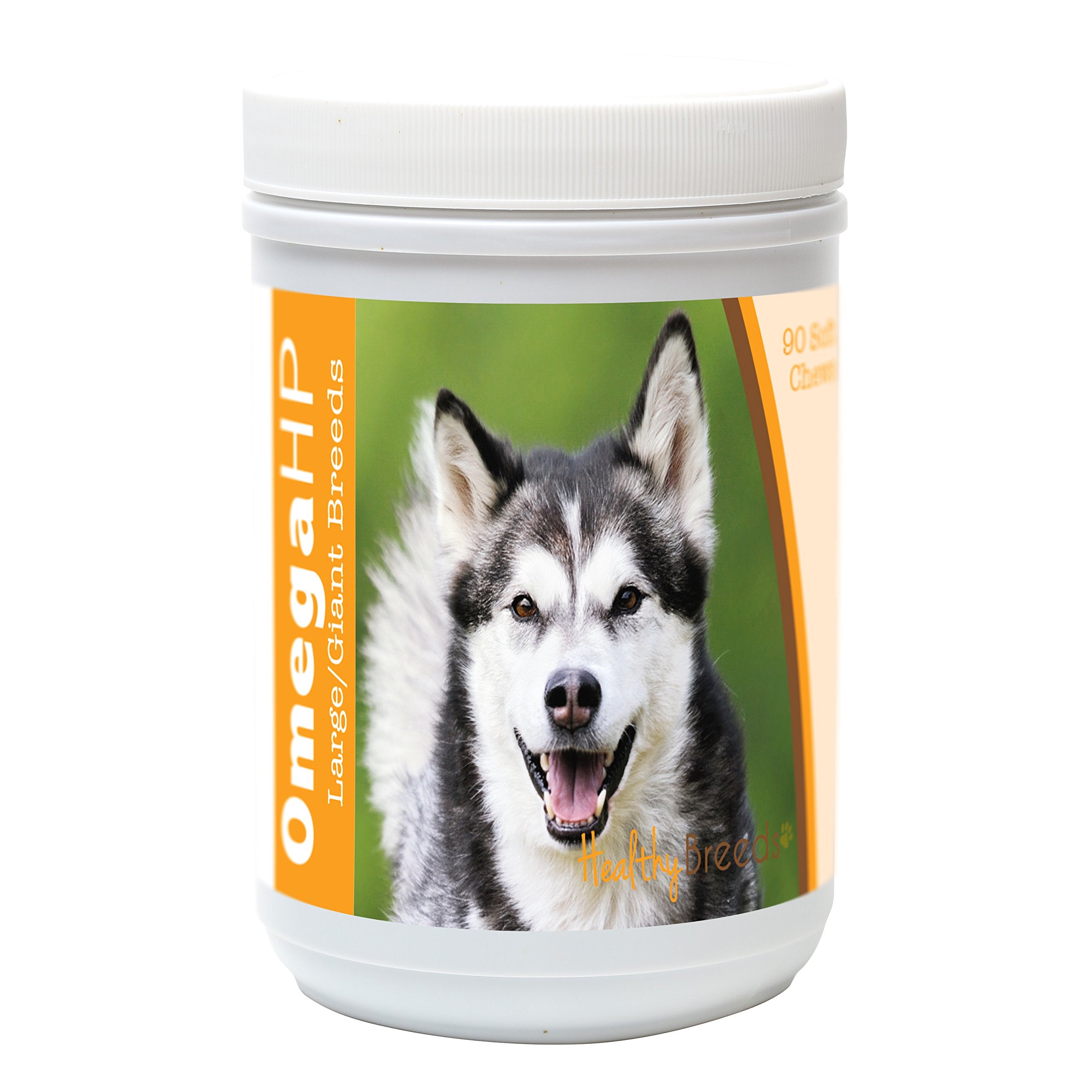 Healthy Breeds Alaskan Malamute Omega HP Fatty Acid Skin and Coat Support Soft Chews 90 Count