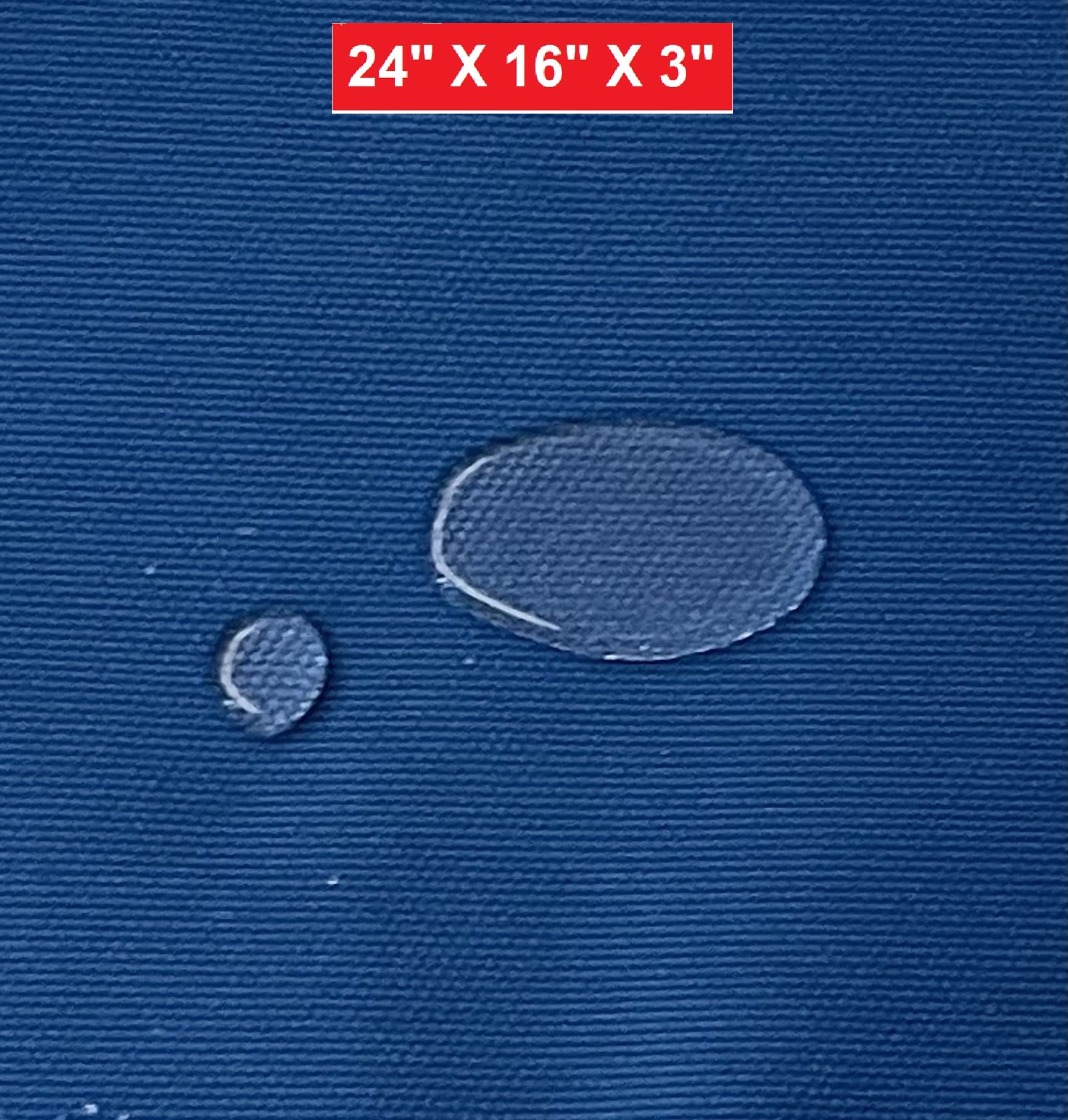 Dogbed4Less Memory Foam Platform Dog Bed, Crate Mattress For Orthopedic Joint Relief With Waterproof Removable Cover Small 24X16X3 Pacific Blue