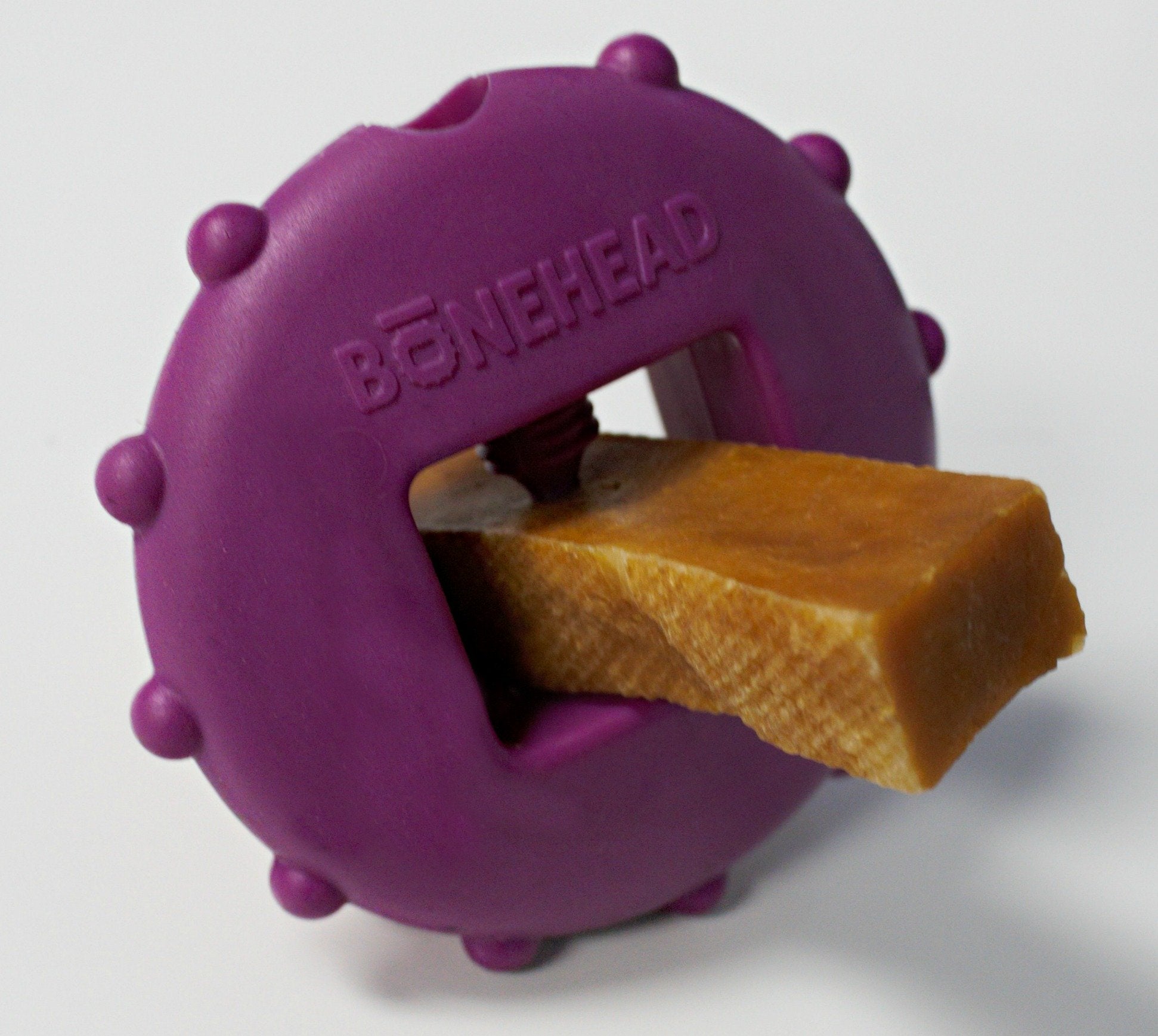 Himalayan Dog Chew Bonehead Small Dog Chew Holder, Secures Chews for Dogs, Chew Smarter and Longer, Stimulate Your Dog, Holds Ya