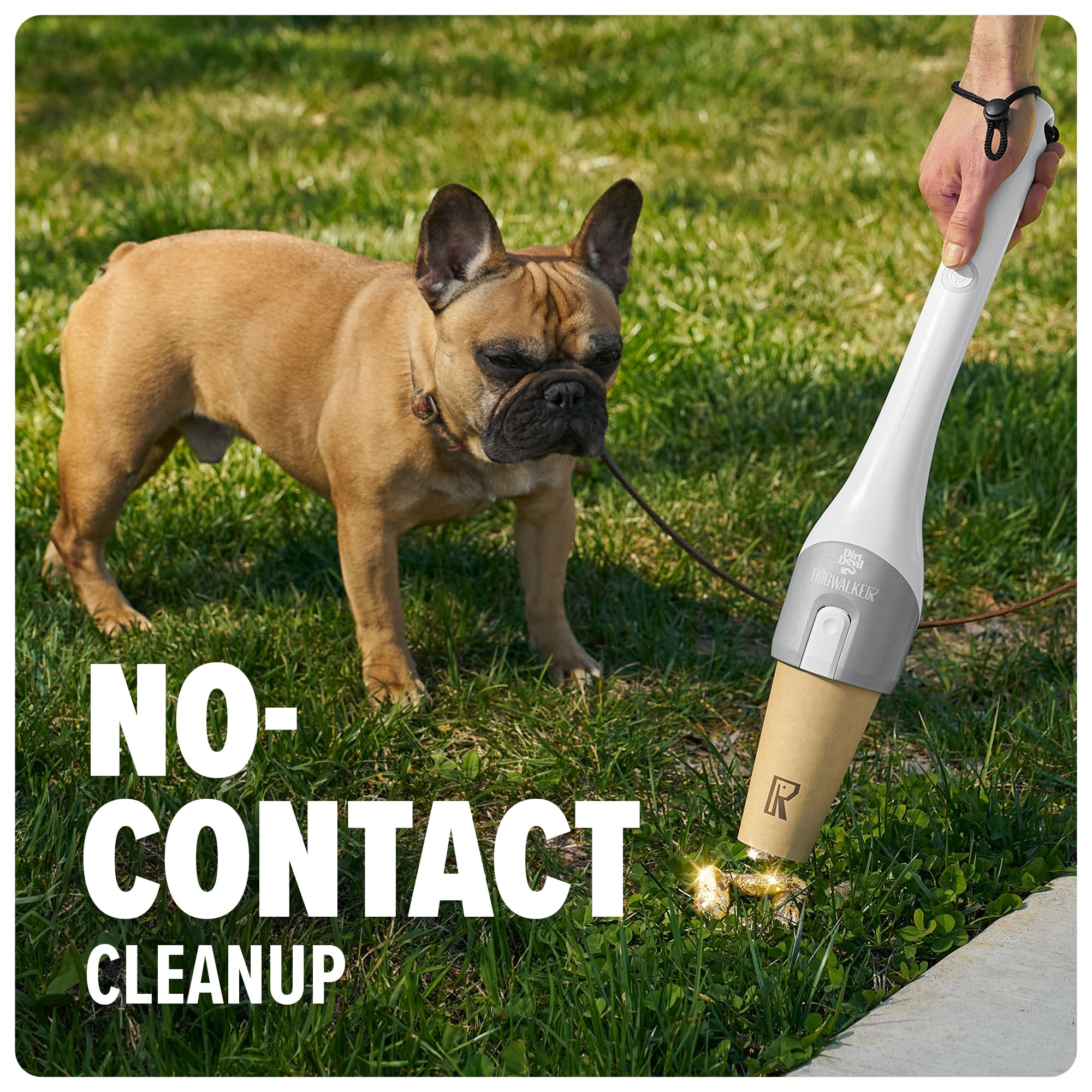 Dirt Devil Dogwalker, Portable Handheld Vacuum, No-Contact Poop Scooper, Ideal for Dogs up to 50 Pounds, Dog Poop Scooper for Ya