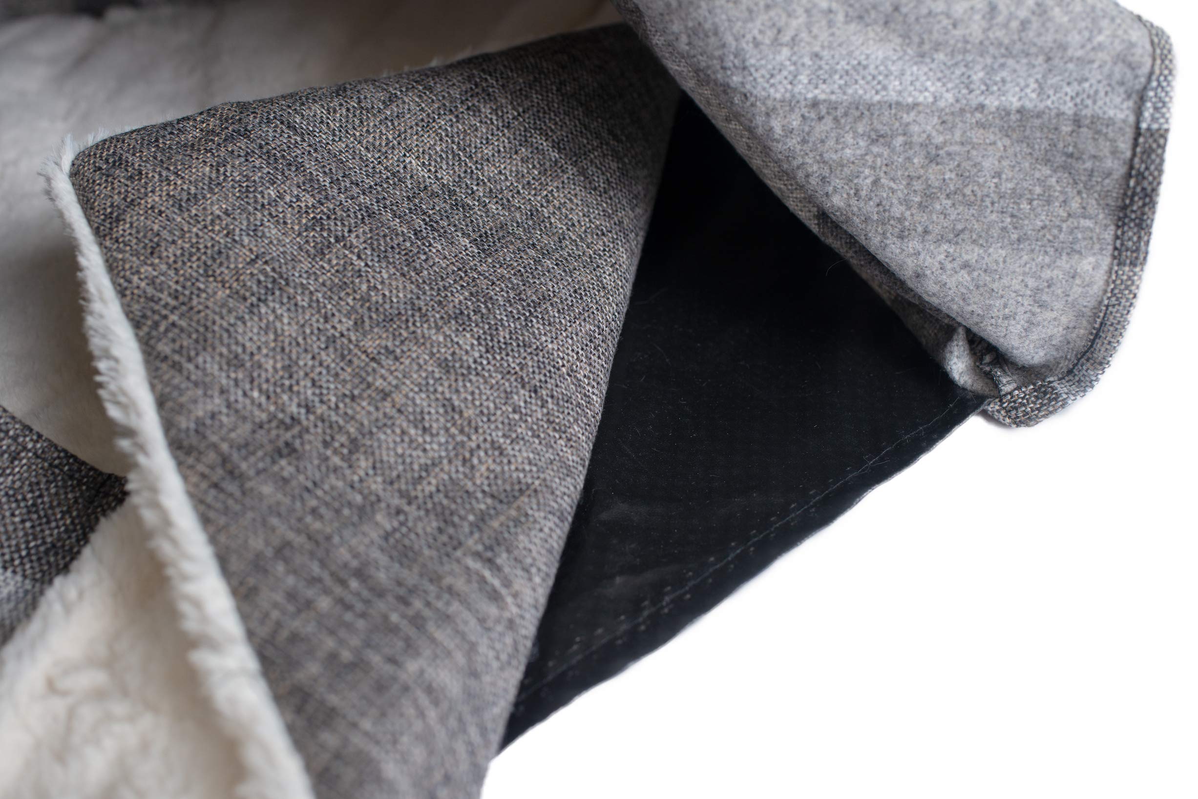 Armarkat Cat Bed Model C56HBS/SH, Teepee Style with Stripped Pattern, Gray 35 x 35 x 29