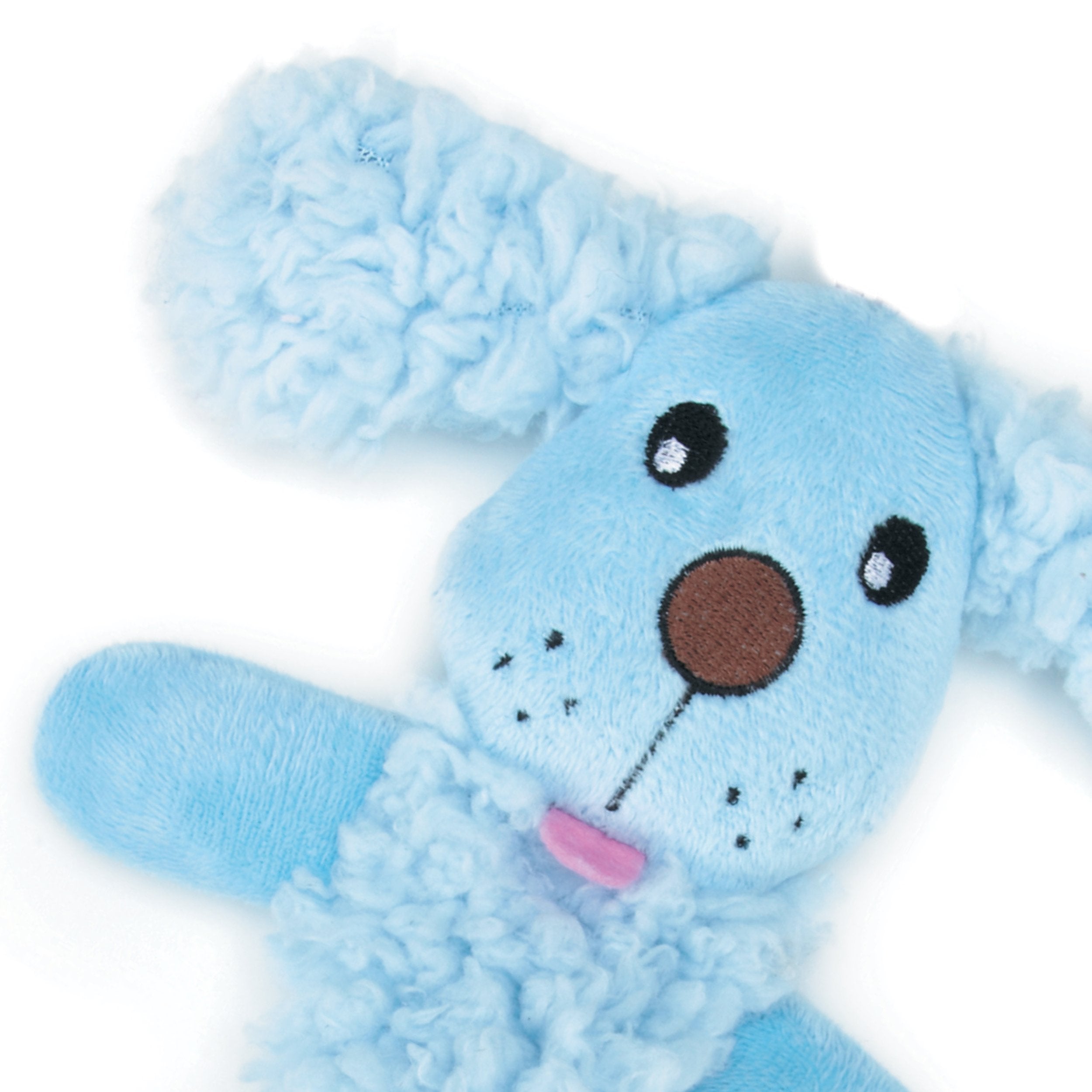 Grriggles Baby Bark Bungee Pup Toy, Blue Small