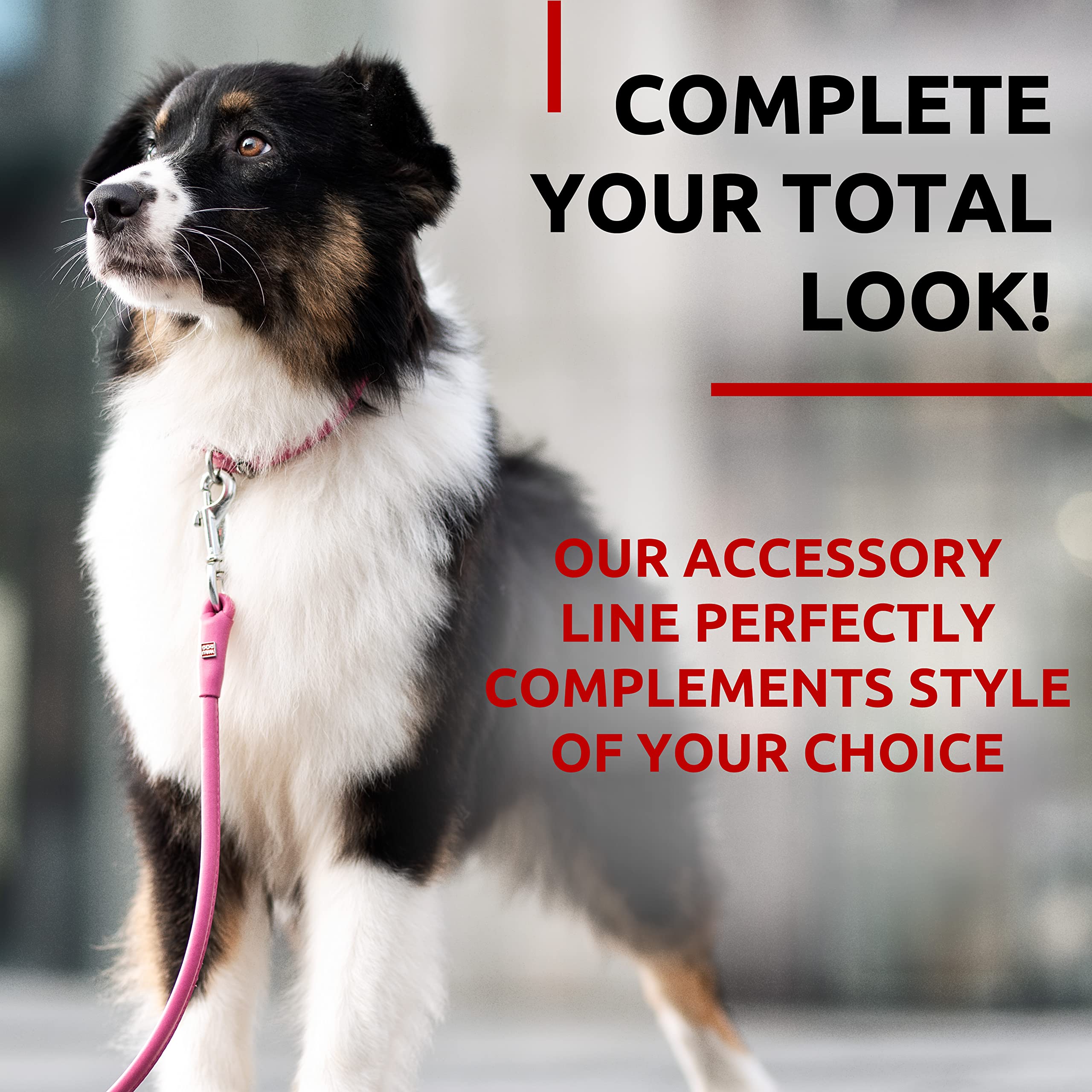Waudog Rolled Leather Dog Leash 4Ft * 0.5 In For Small Medium And Large Dogs - Heavy Duty Leather Puppy Leash For Outdoor Walkin