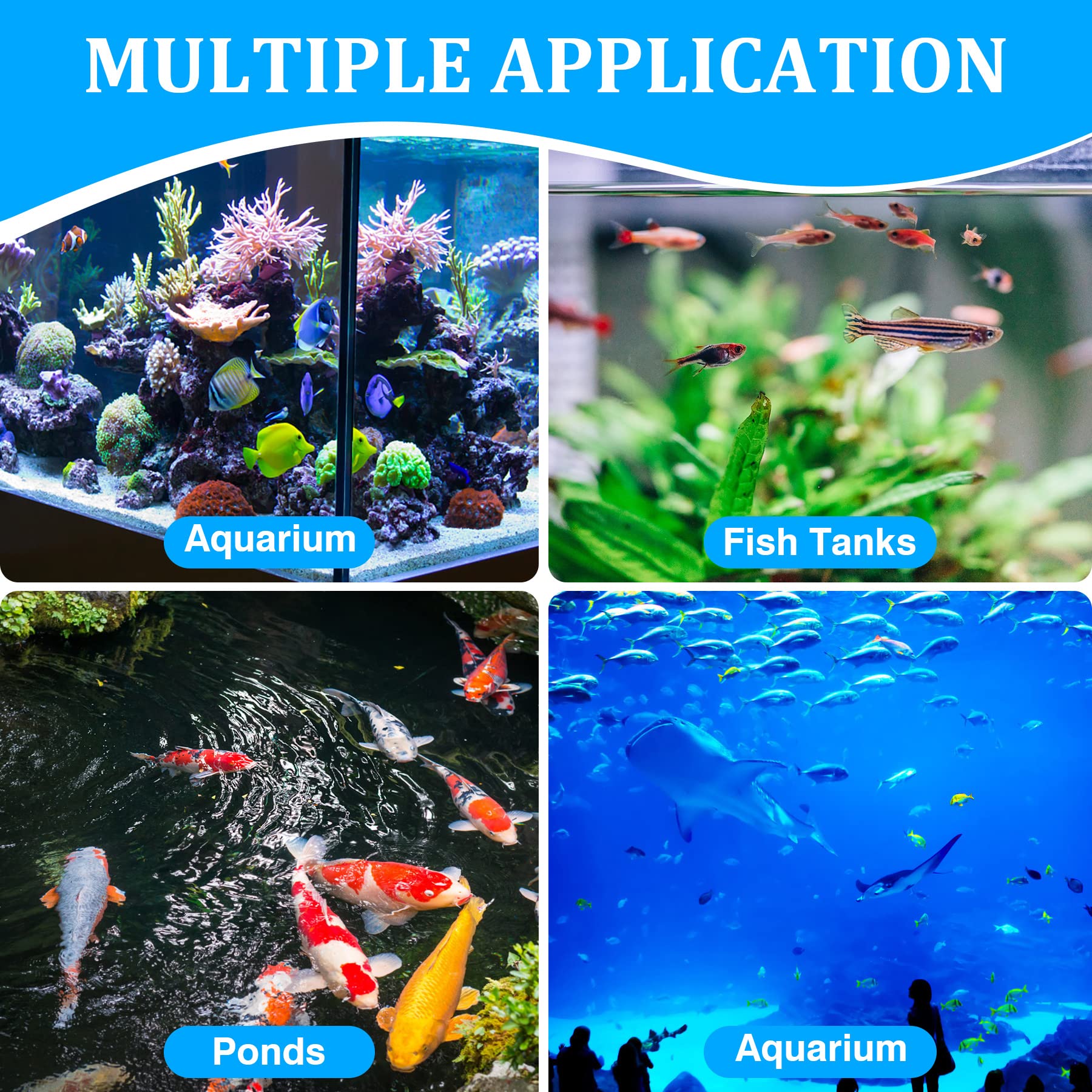 150Pcs Aquarium Ammonia Test Strips, 10 In 1 Ammonia Test Kit For Aquarium Water Test Kit For Freshwater Saltwater Fish Tank Water Testing Kit To Monitors Ammonia Ph Nitrite Nitrate Kg Gh And More