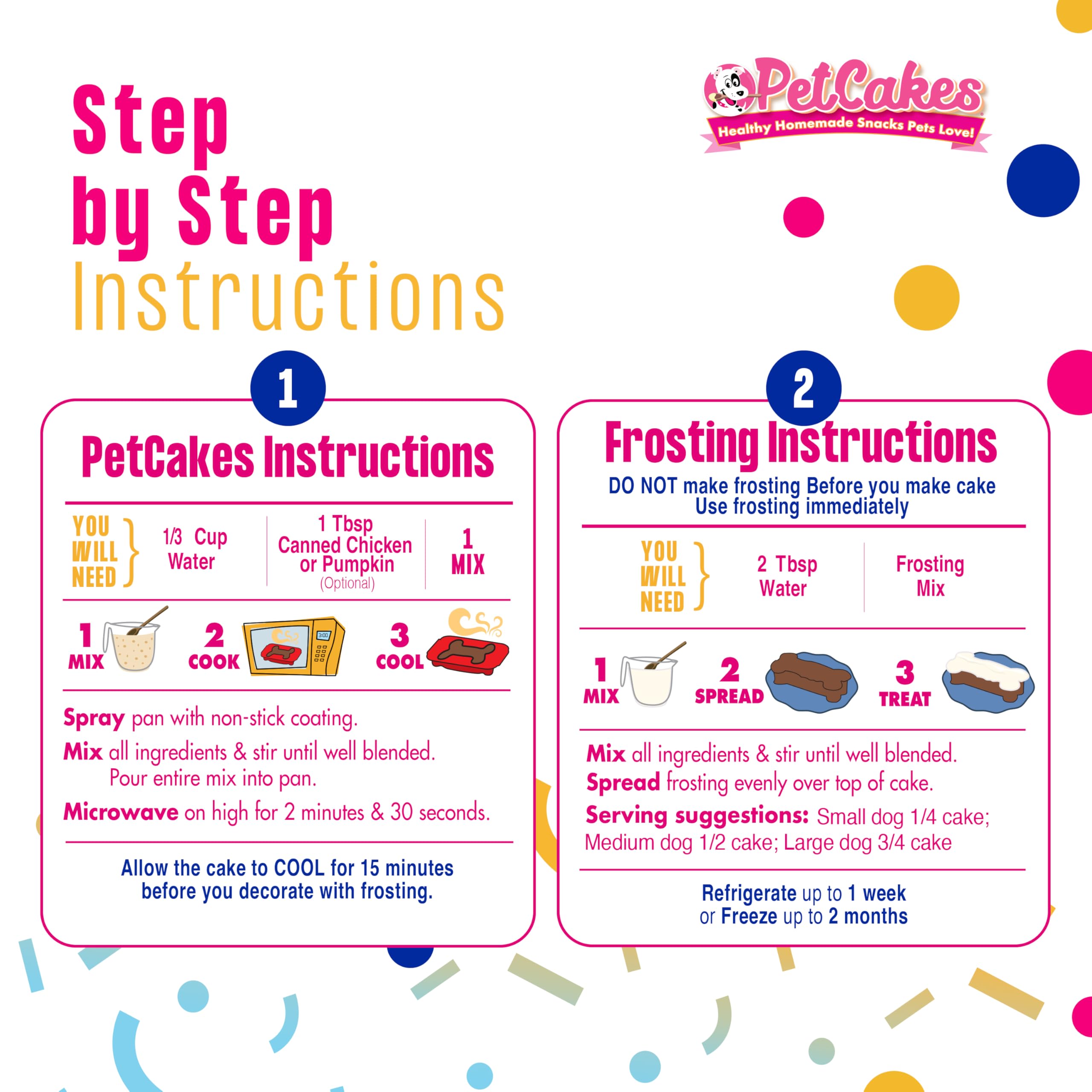 Petcakes Birthday Cake Kit For Dogs, 7 x 4.5 x 3