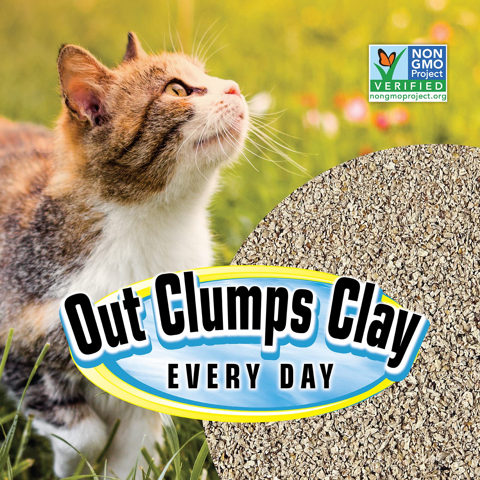 SmartCat All Natural Clumping Cat Litter, 20 lb, Chemical-Free, 99% Dust-Free, Unscented, Lightweight, Model 6506, Natural Color