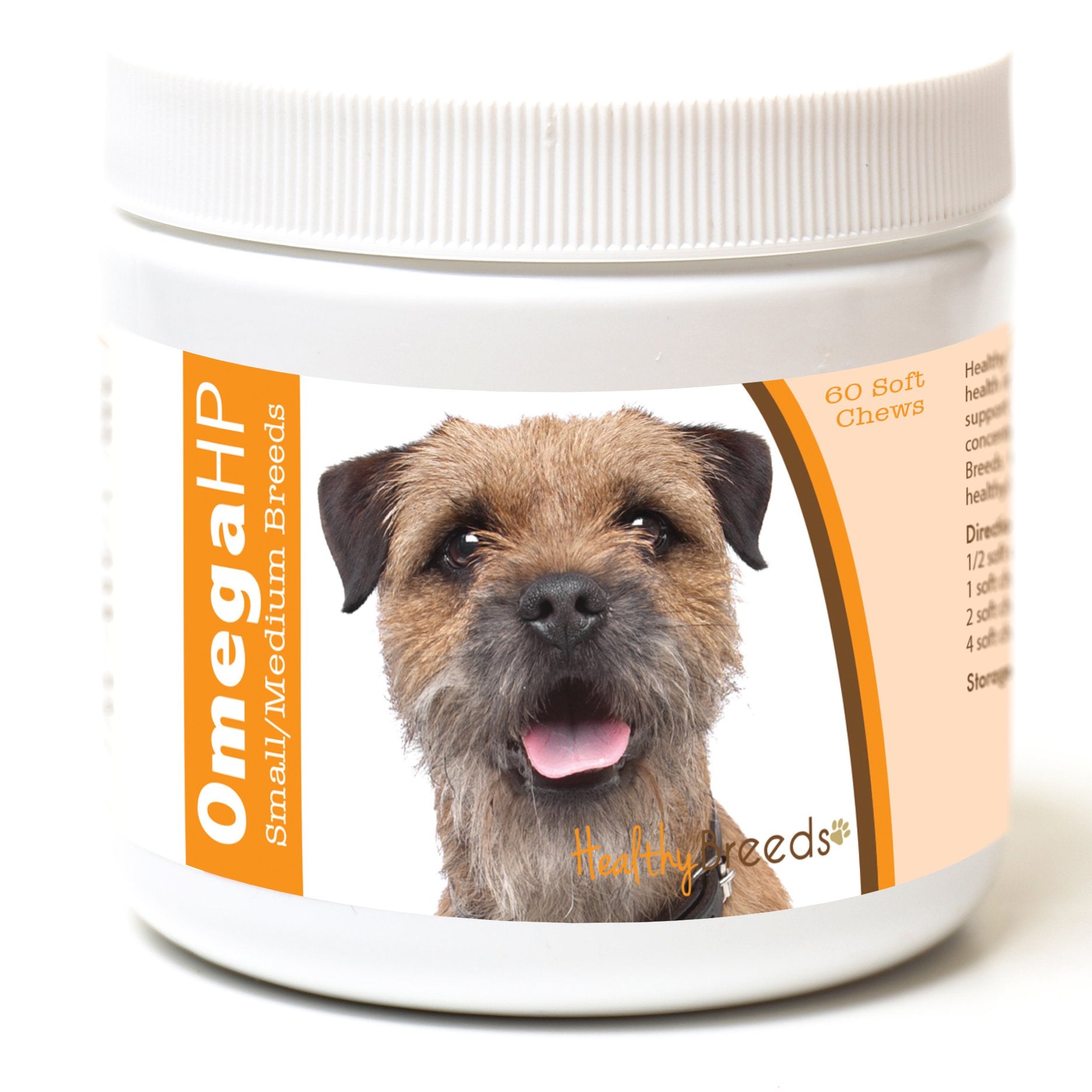 Healthy Breeds Border Terrier Omega HP Fatty Acid Skin and Coat Support Soft Chews 60 Count