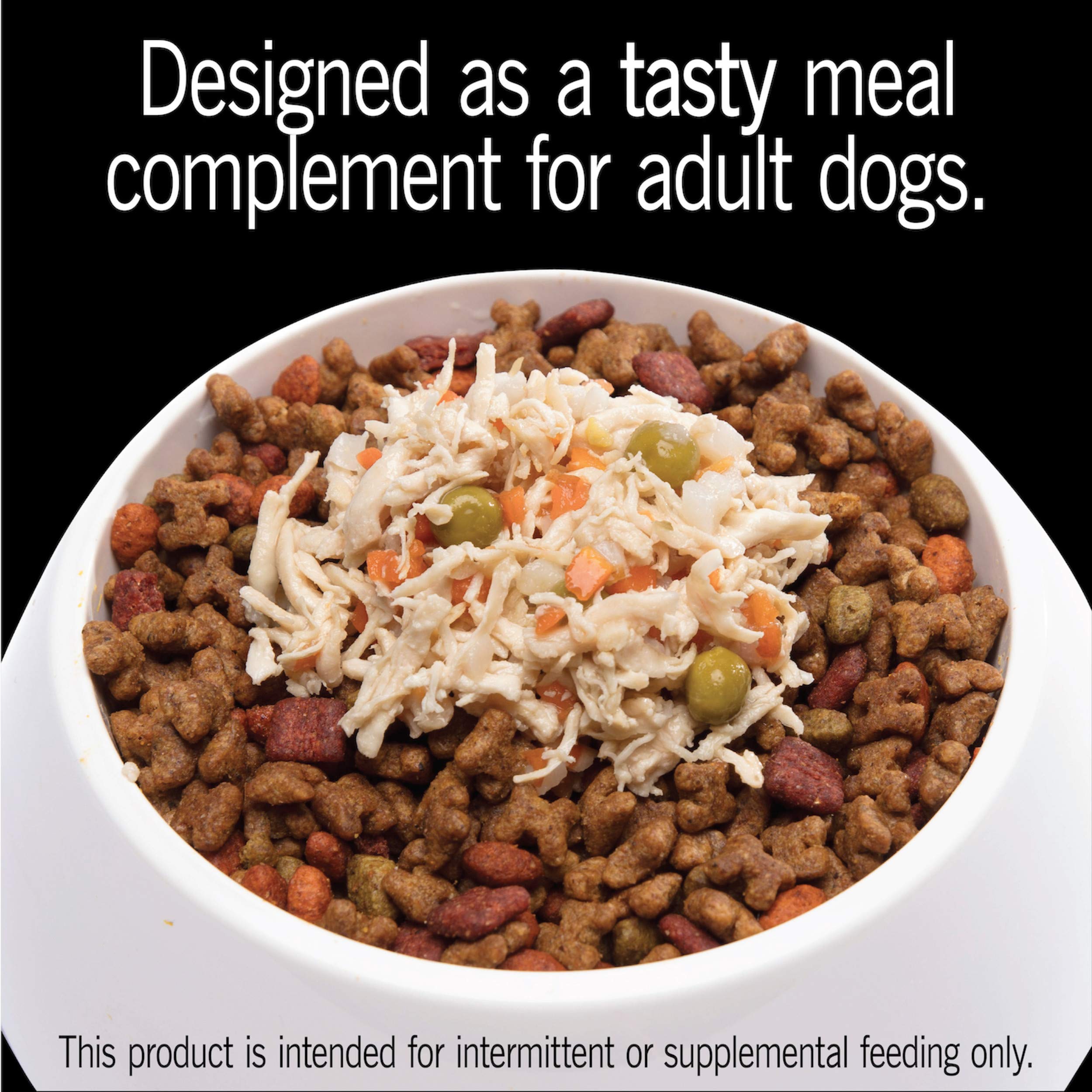 Cesar Simply Crafted Adult Wet Dog Food Meal Topper, Chicken, Carrots, Potatoes & Peas, 1.3oz. (10 Count, Pack of 1)