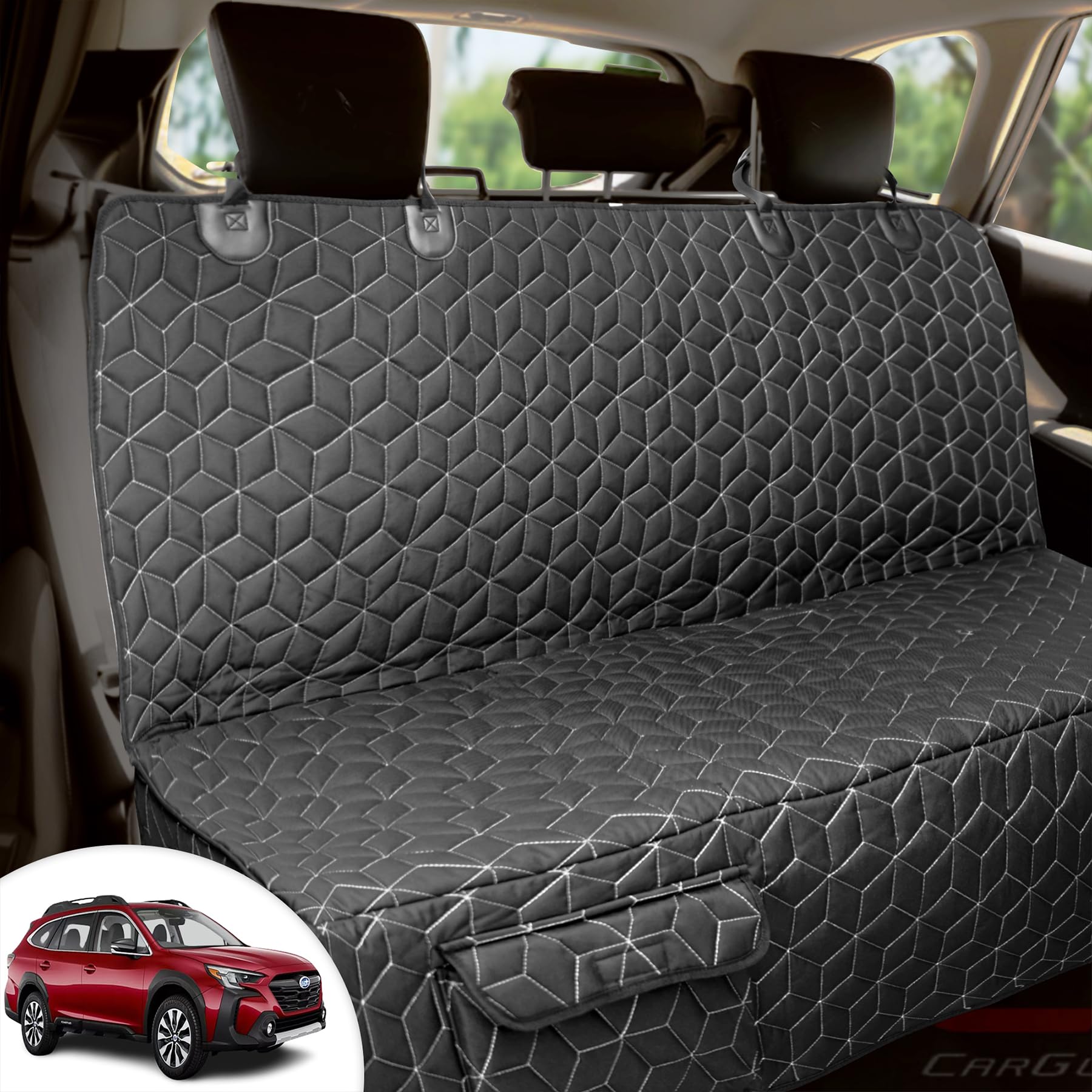 Meginc Dog Car Seat Covers For Back Seat Cover, Waterproof Dog Car Seat Cover For Ford Explorer Heavy Duty Non Slip Back Seat Co