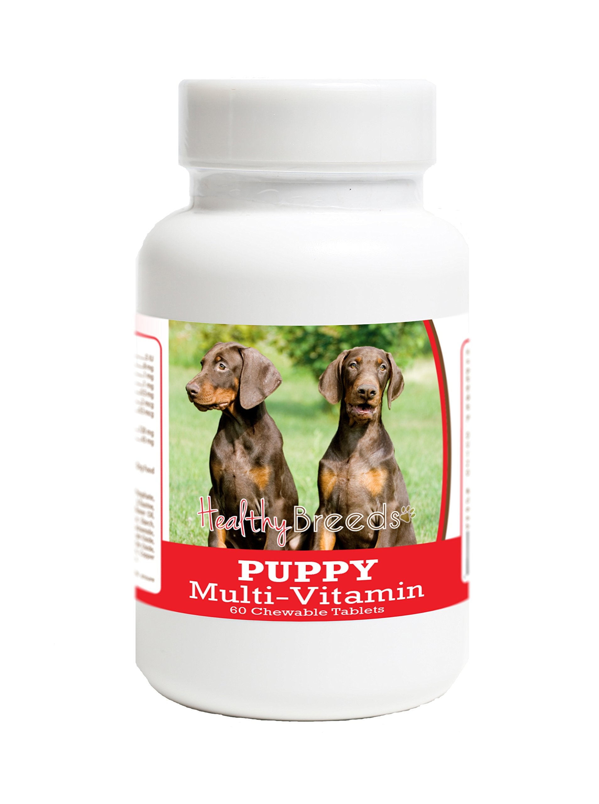 Healthy Breeds Doberman Pinscher Puppy Dog Multivitamin Tablet 60 Count