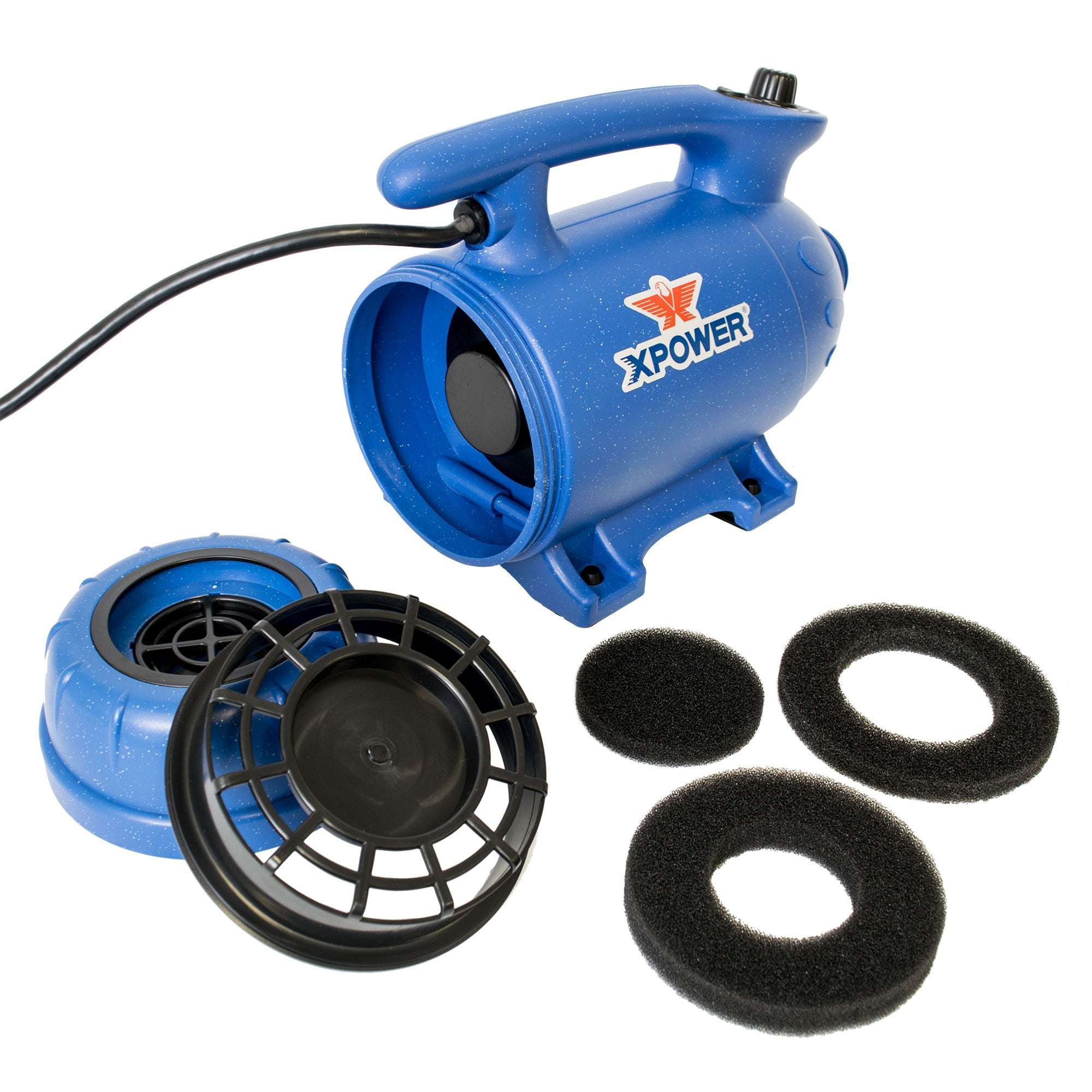 XPOWER B-24 Professional Pet Grooming Force Dryer with Powerful and Quiet Motor, Variable Speed and Extra Heat, Versatile For All Coats and Breeds -Like New