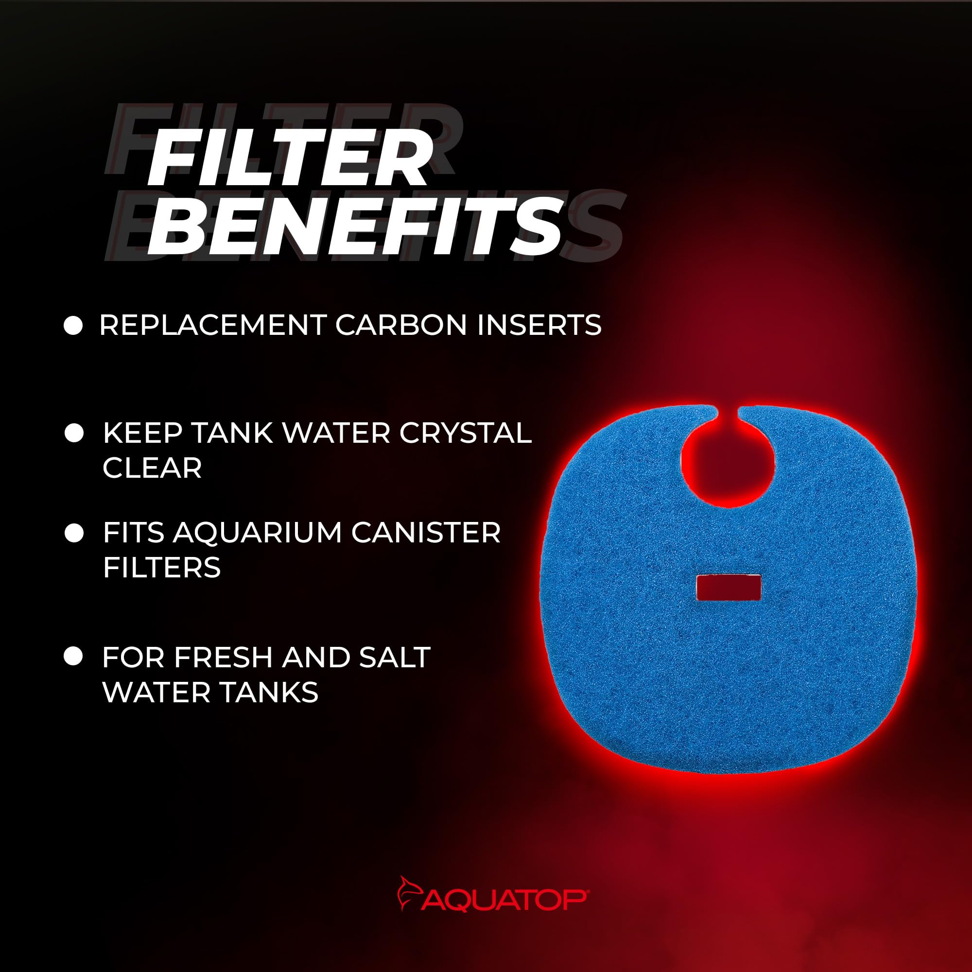 AquaTop Coarse Blue Filter Sponge with Bag & Header - Fits FZ9 Canister Filter - Traps Large Waste for Cleaner Water - Ideal for