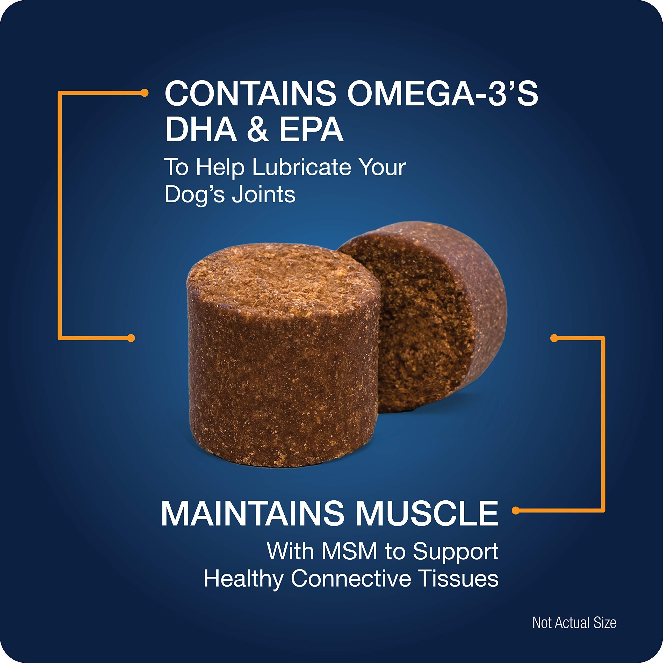 VetIQ Hip & Joint Supplement for Dogs, Anti Inflammatory Joint Support, Glucosamine, MSM, and Krill, Chicken Flavored Soft Chews