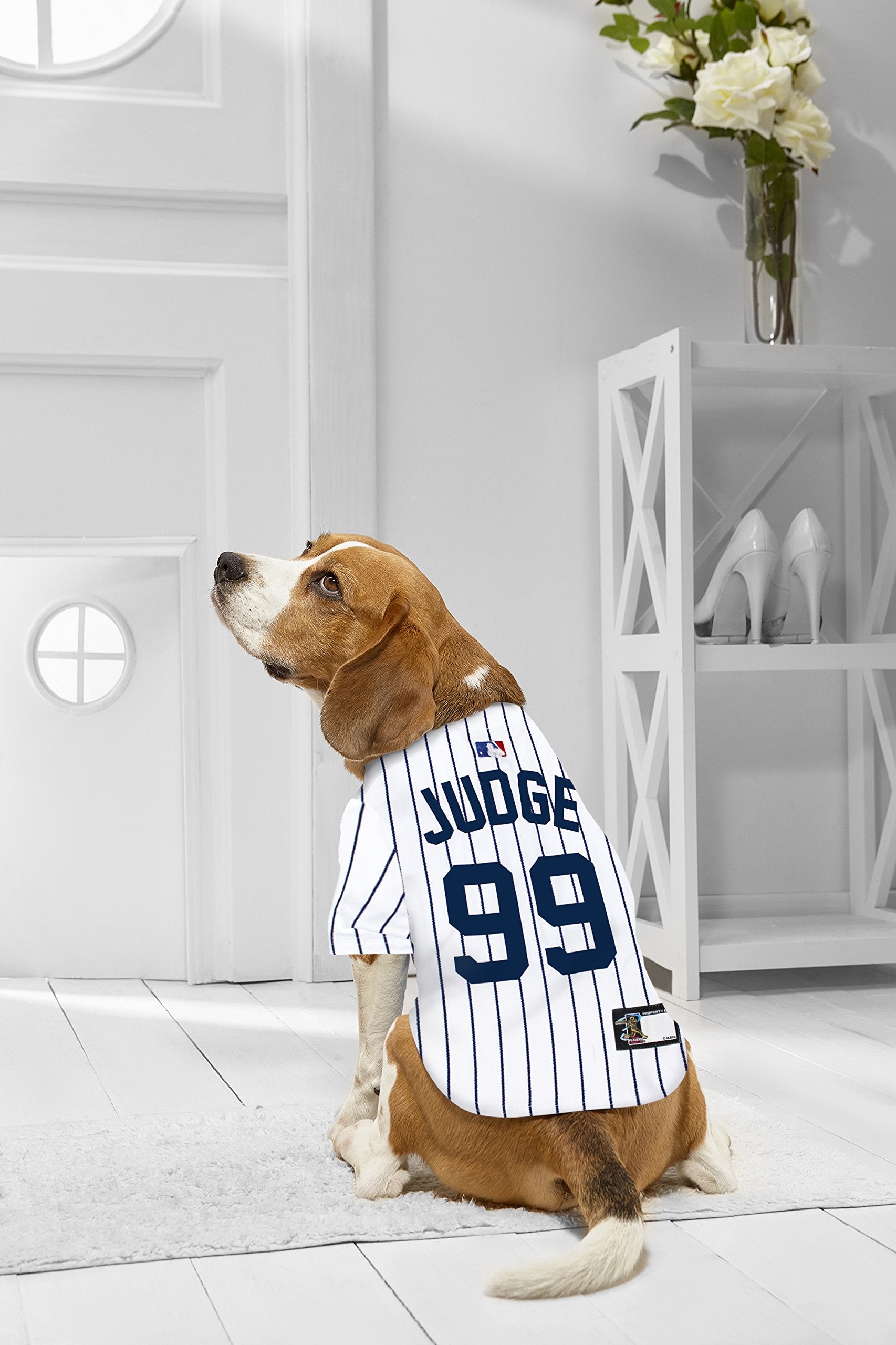 Mlbpa Dog Jersey - Aaron Judge #99 Pet Jersey - Mlb New York Yankees Mesh Jersey, Small