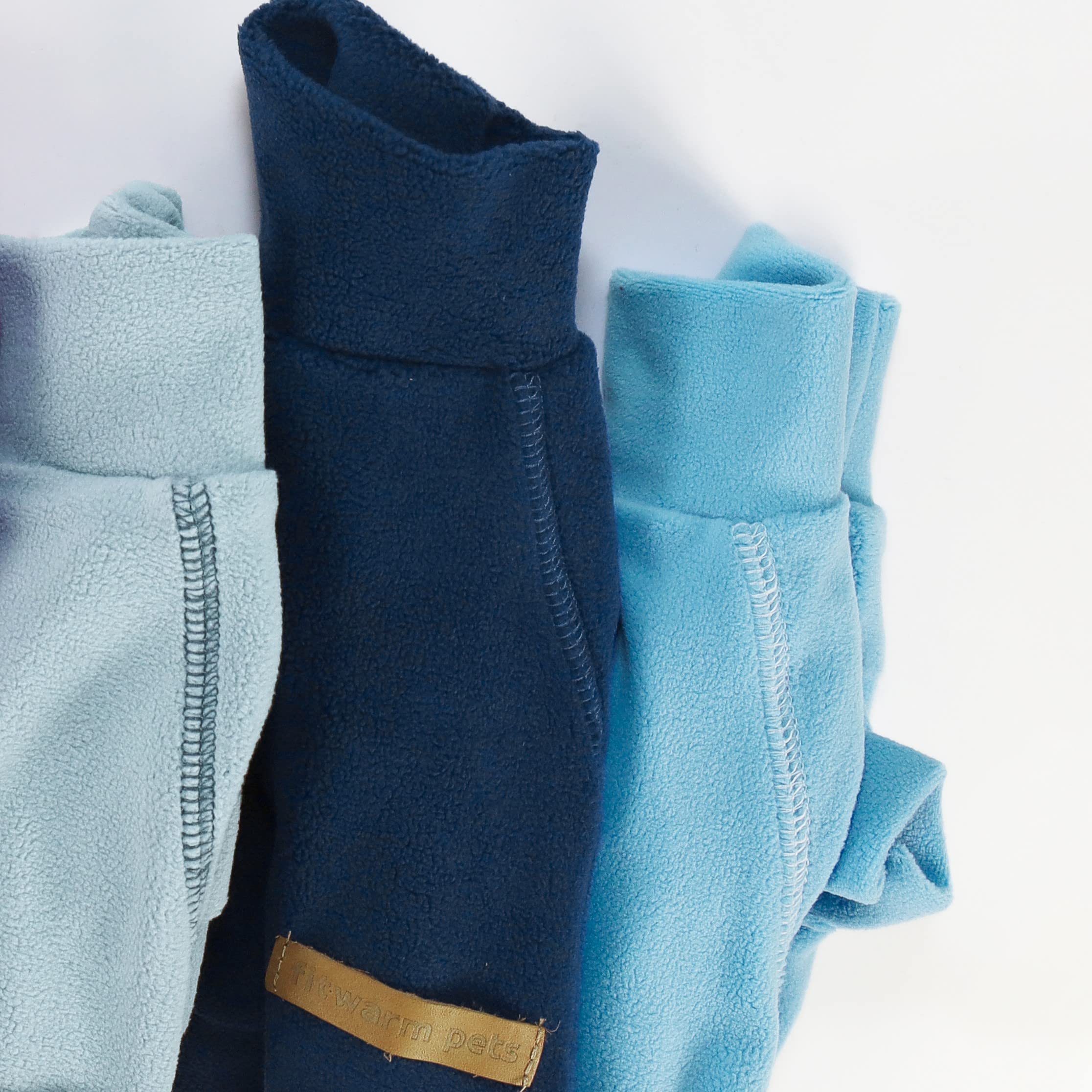 Fitwarm 3 Pack Classic Fleece Dog Sweater, Turtleneck Dog Sweatshirt, Dog Winter Clothes For Small Dogs Boy Girl, Pet Pullover Jumper, Cat Apparel, Blue, Grey, Navy, Xxl