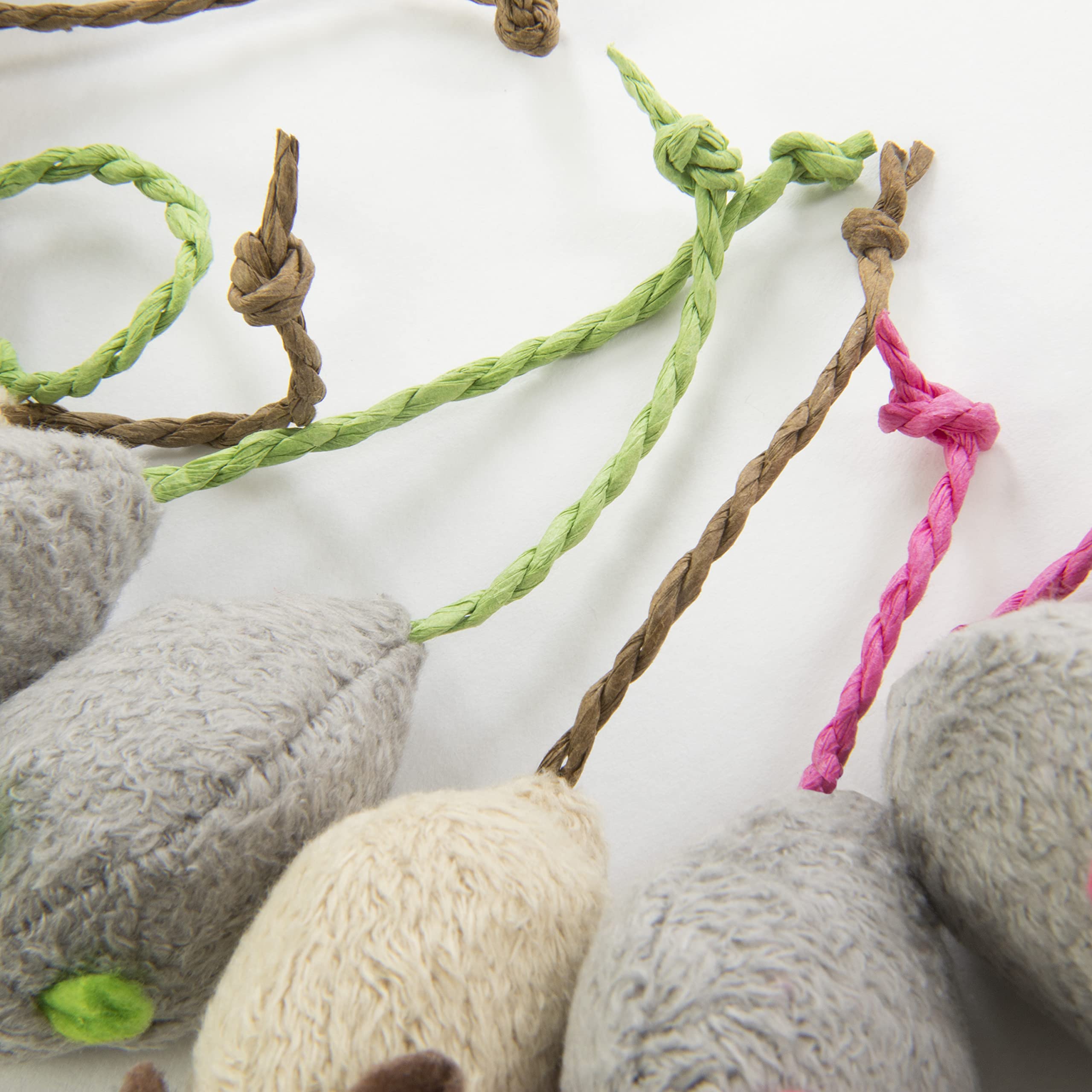 Smartykat (20 Count) Skitter Critters Value Pack Catnip Cat Toys - Gray/Cream, 20 Count