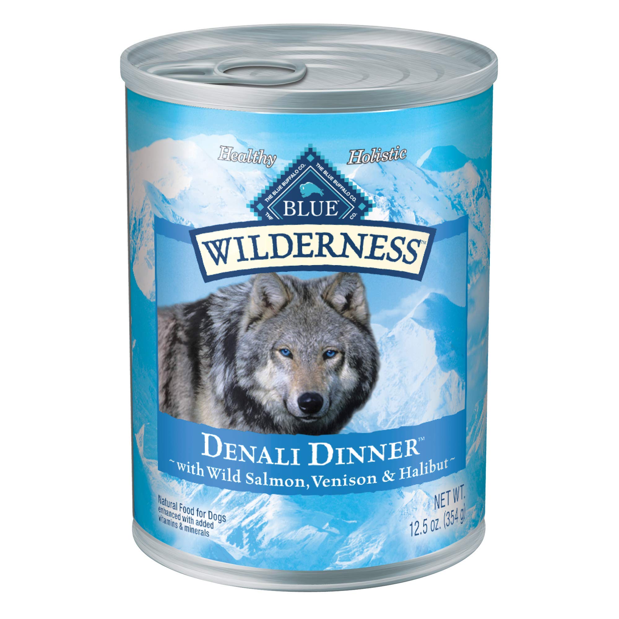 Blue Buffalo Wilderness Denali Dinner Wet Dog Food, High-Protein & Grain-Free, Made with Natural Ingredients, Wild Salmon, Venis