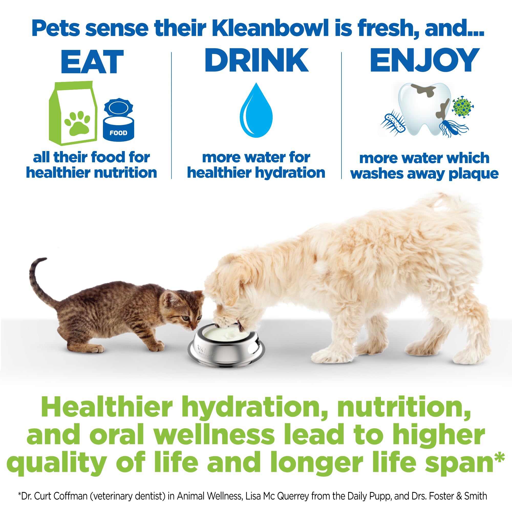 Kinn Kleanbowl Pet Bowl Stainless Steel Frame with Compostable Refills, 8 oz (Pack of 1) - Spill-Proof Stable Disposable Pet Bow