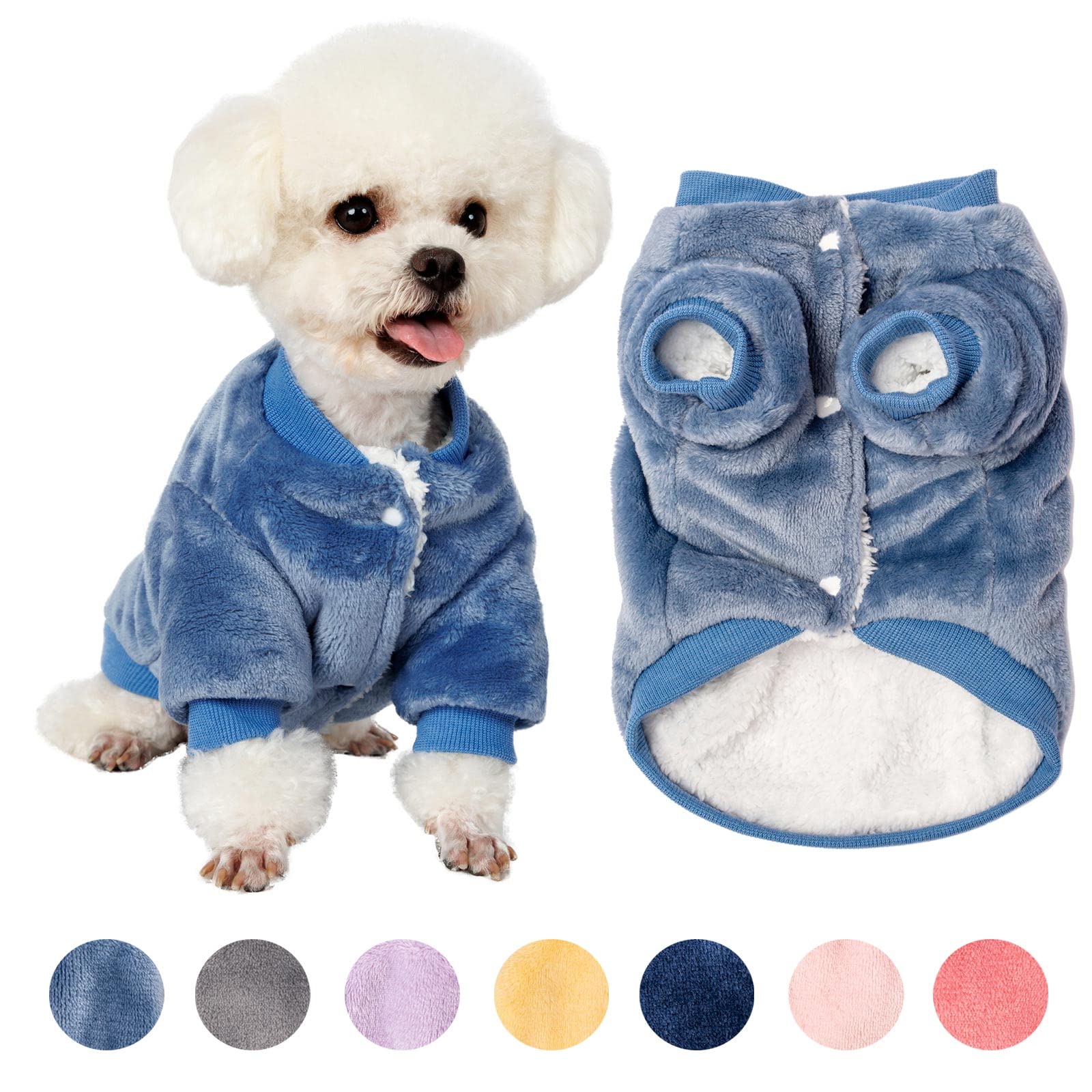 Dog Sweater, Dog Clothes, Dog Coat, Dog Jacket For Small Or Medium Dogs Boy Or Girl, Ultra Soft And Warm Cat Pet Sweaters (Steel